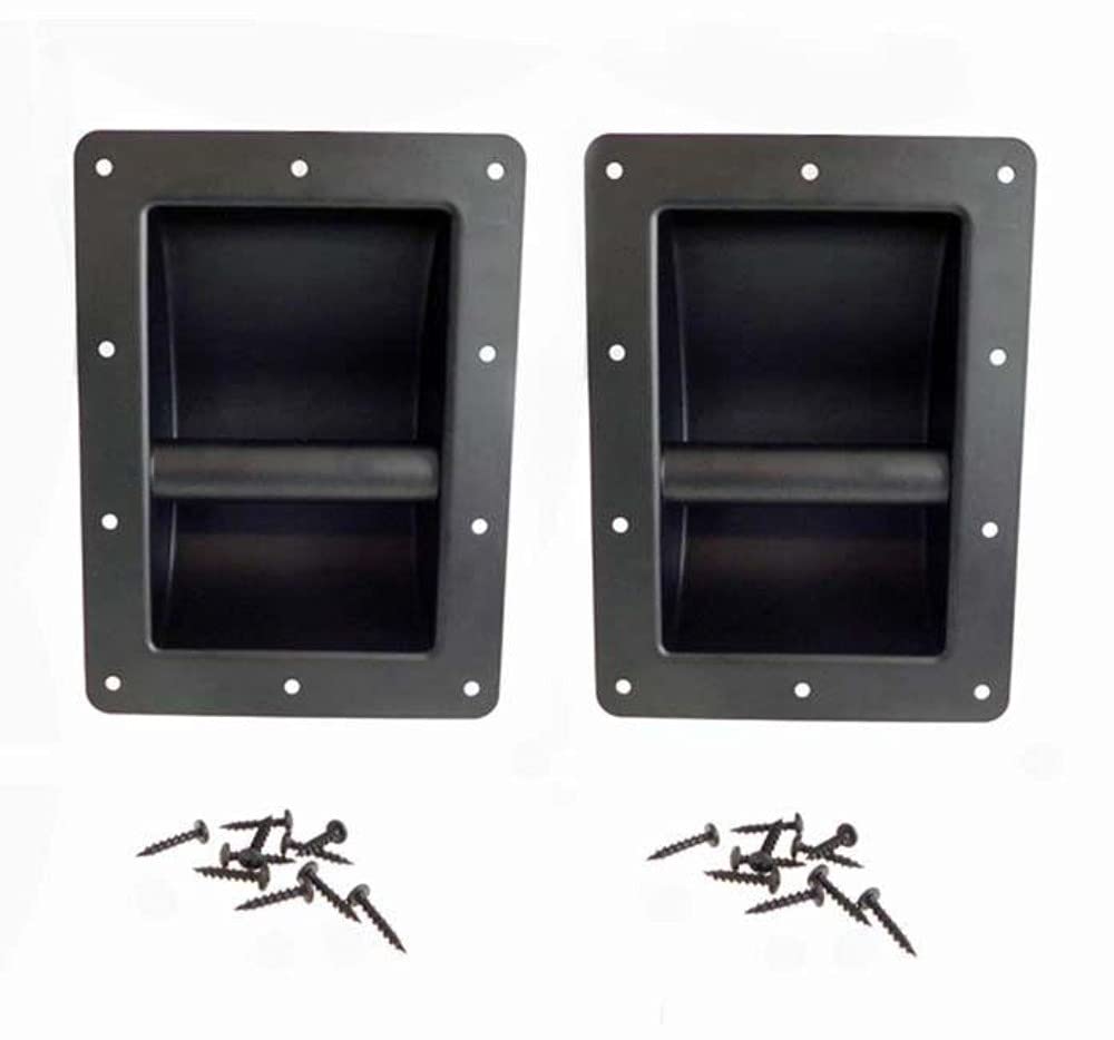 Penn Elcom H1105 Steel Bar PA Monitor Speaker Cabinet Handle with Screws - Heavy Duty Audio Equipment Mounting for Studio, Stage & Live Sound Systems