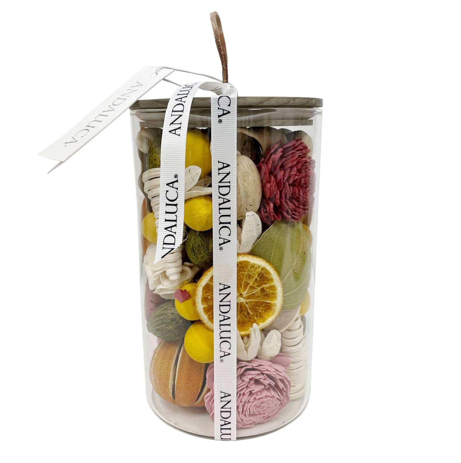 Andaluca Forbidden Flower Oasis Potpourri Jar - Long-Lasting Fragrance for Home, Bathroom & Office Decor | Aromatherapy & Relaxation Gift Idea