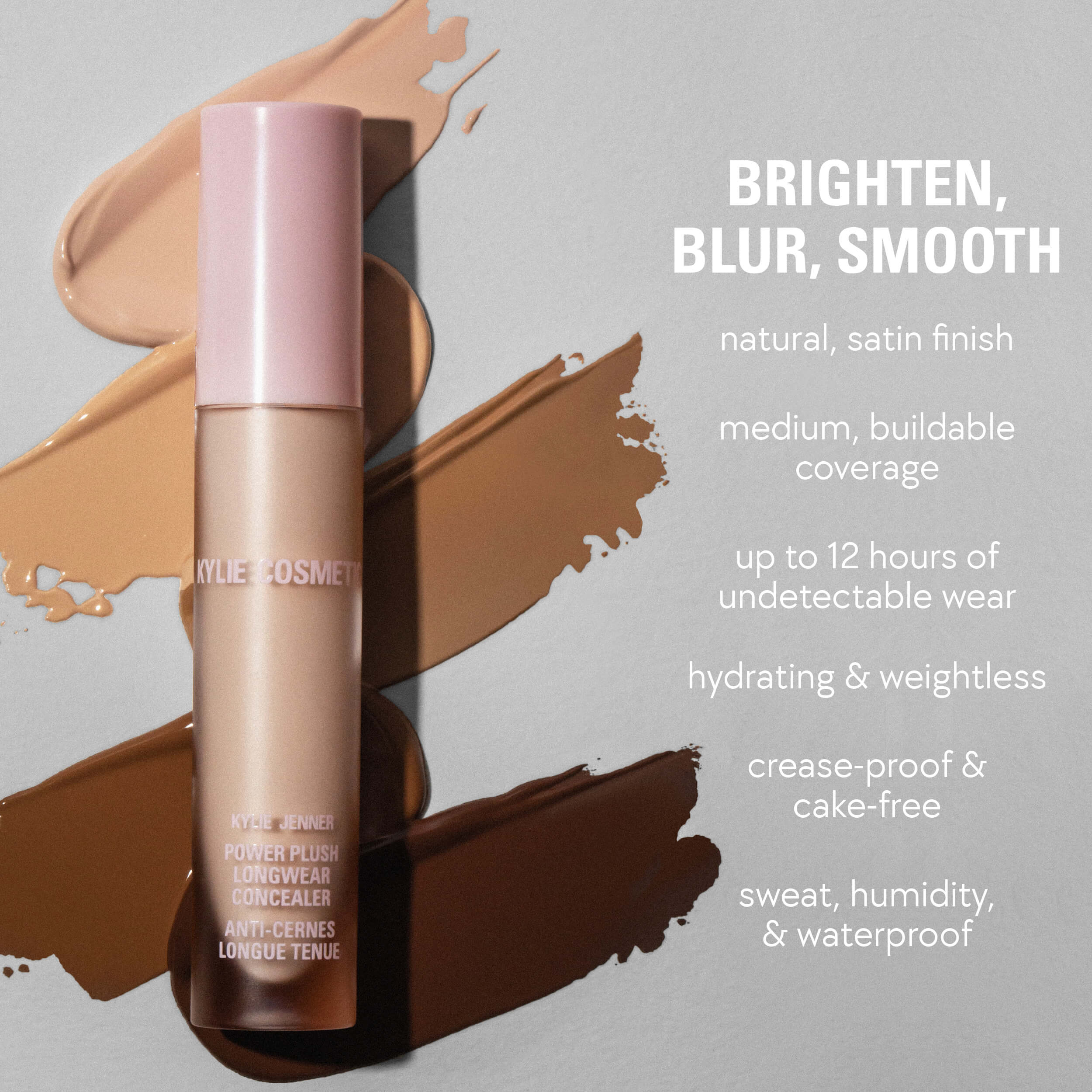 Natural Blur Powder Foundation & Power Plush Concealer Duo - Flawless Matte Finish for All-Day Wear | Perfect for Daily Makeup & Photo Shoots