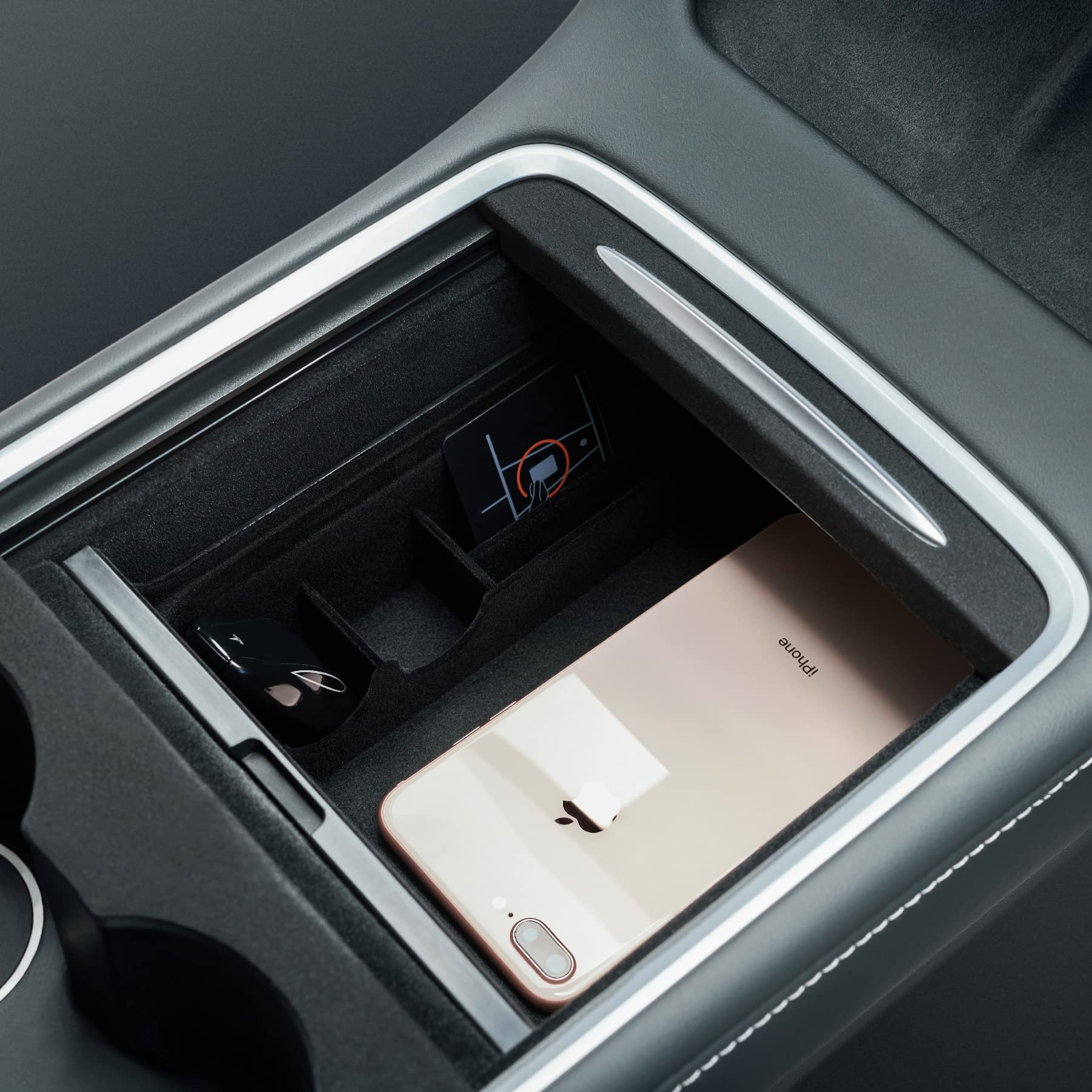 3-Piece Center Console Organizer Tray for Tesla Model 3 & Model Y (2021-2022) - Premium Interior Storage Accessories | Perfect for Road Trips & Daily Commute