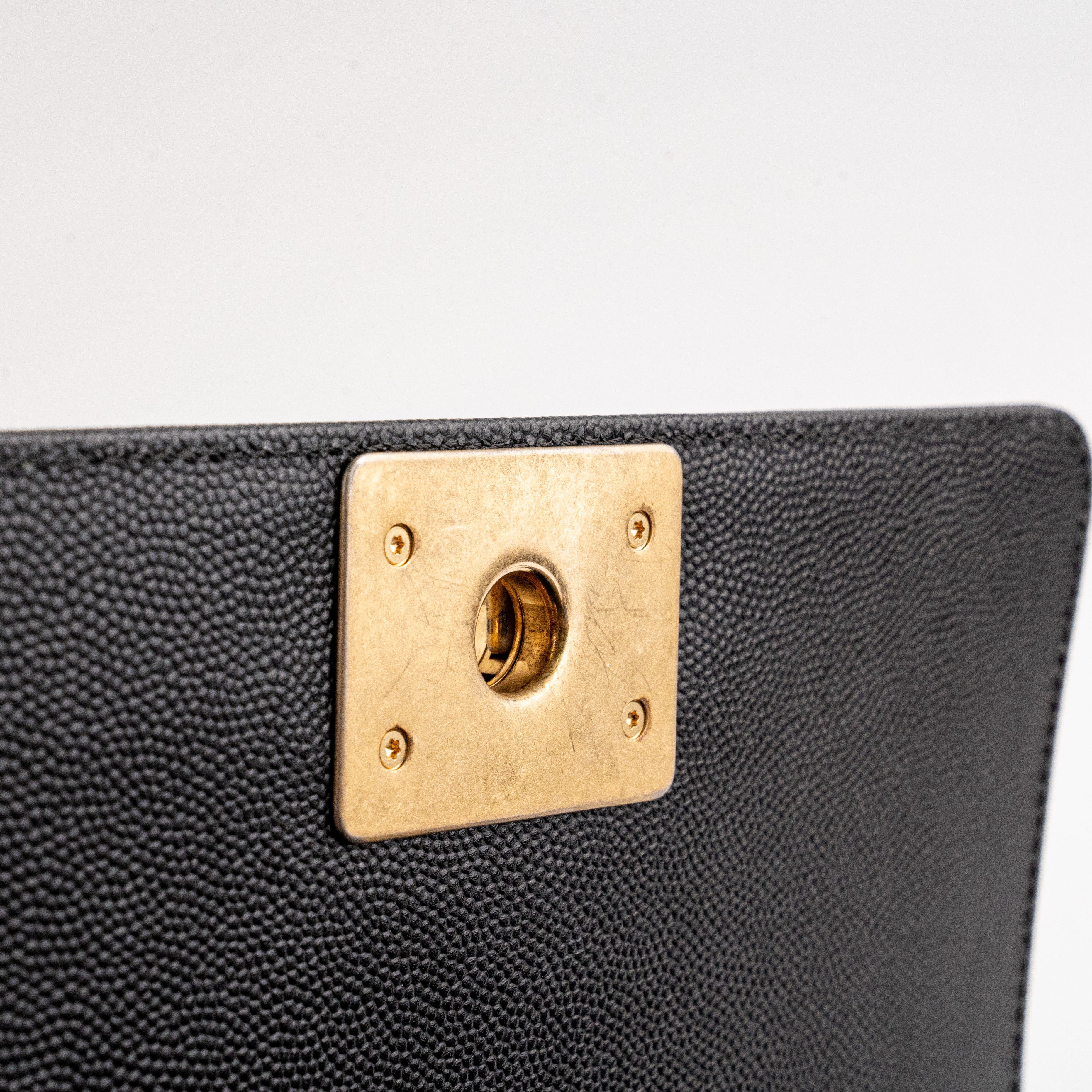 Chanel Caviar Small Black Boy Bag with Gold Hardware - Luxury Crossbody Bag for Women, Perfect for Parties & Evening Events