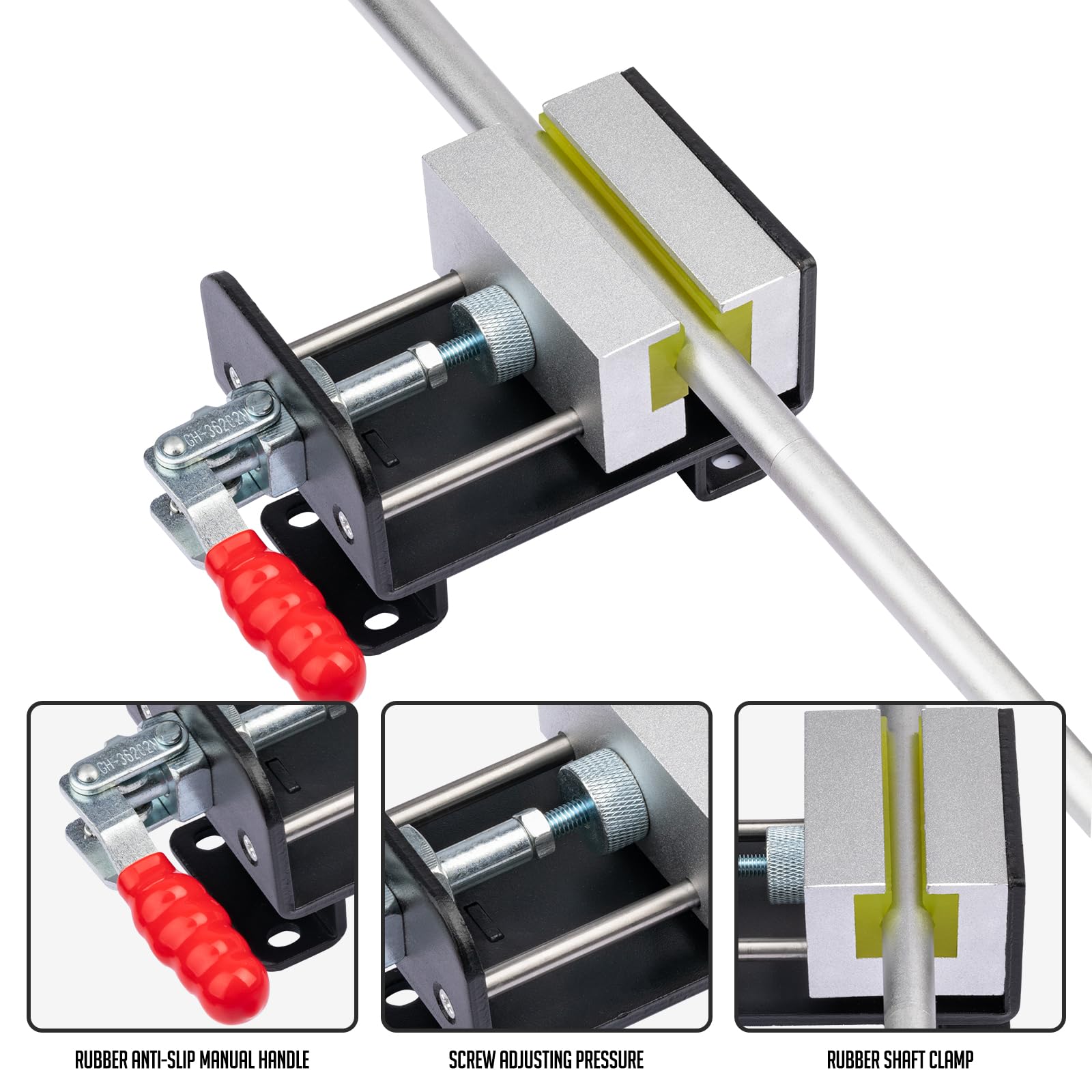 Heavy Duty Golf Club Vise Clamp - Professional Golf Shaft Clamp & Grip Removal Tool for Regripping Station | Durable Golf Club Vice for Men | Perfect Golf Accessories & Unique Gift for Golfers (Workshop, Home Practice, Club Repair)