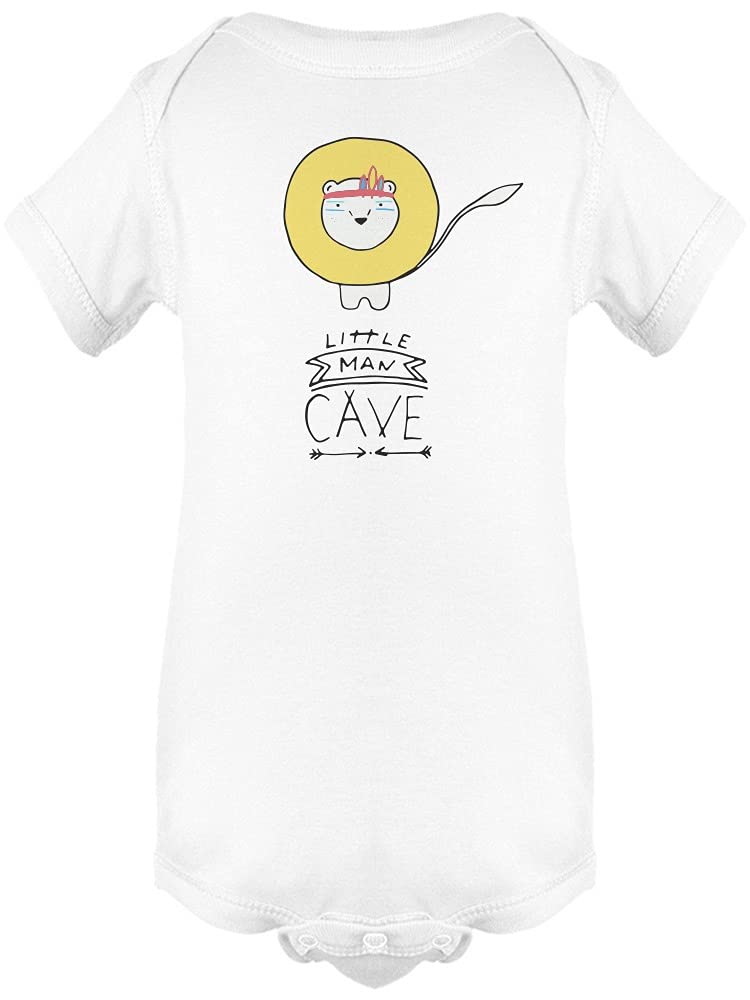Smartprints Little Man Cave Bodysuit for Baby Boys - Soft Cotton Infant Onesie for Newborns & Toddlers - Perfect for Playtime, Family Photos & Special Occasions