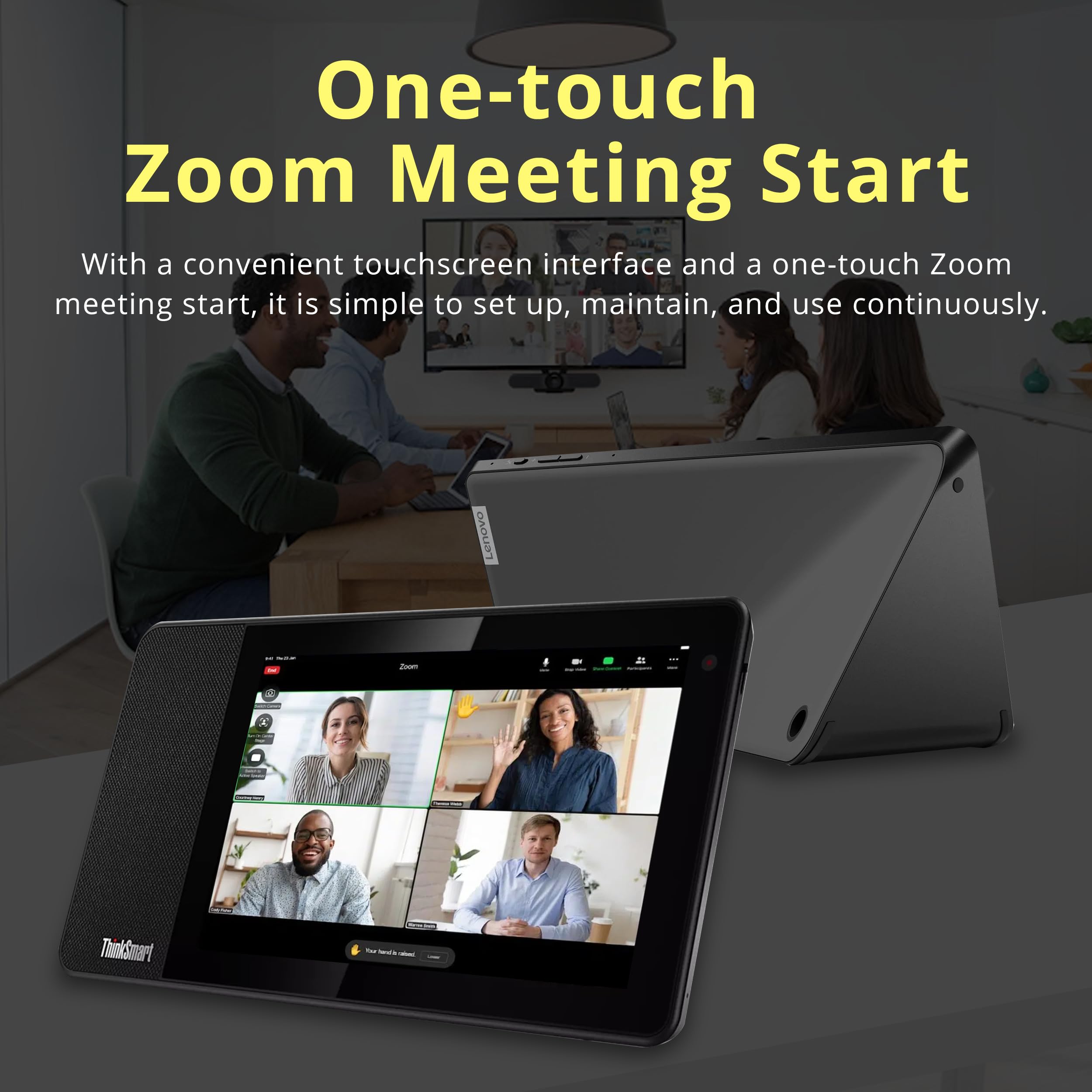 Lenovo ThinkSmart View Tablet for Zoom Rooms - 8