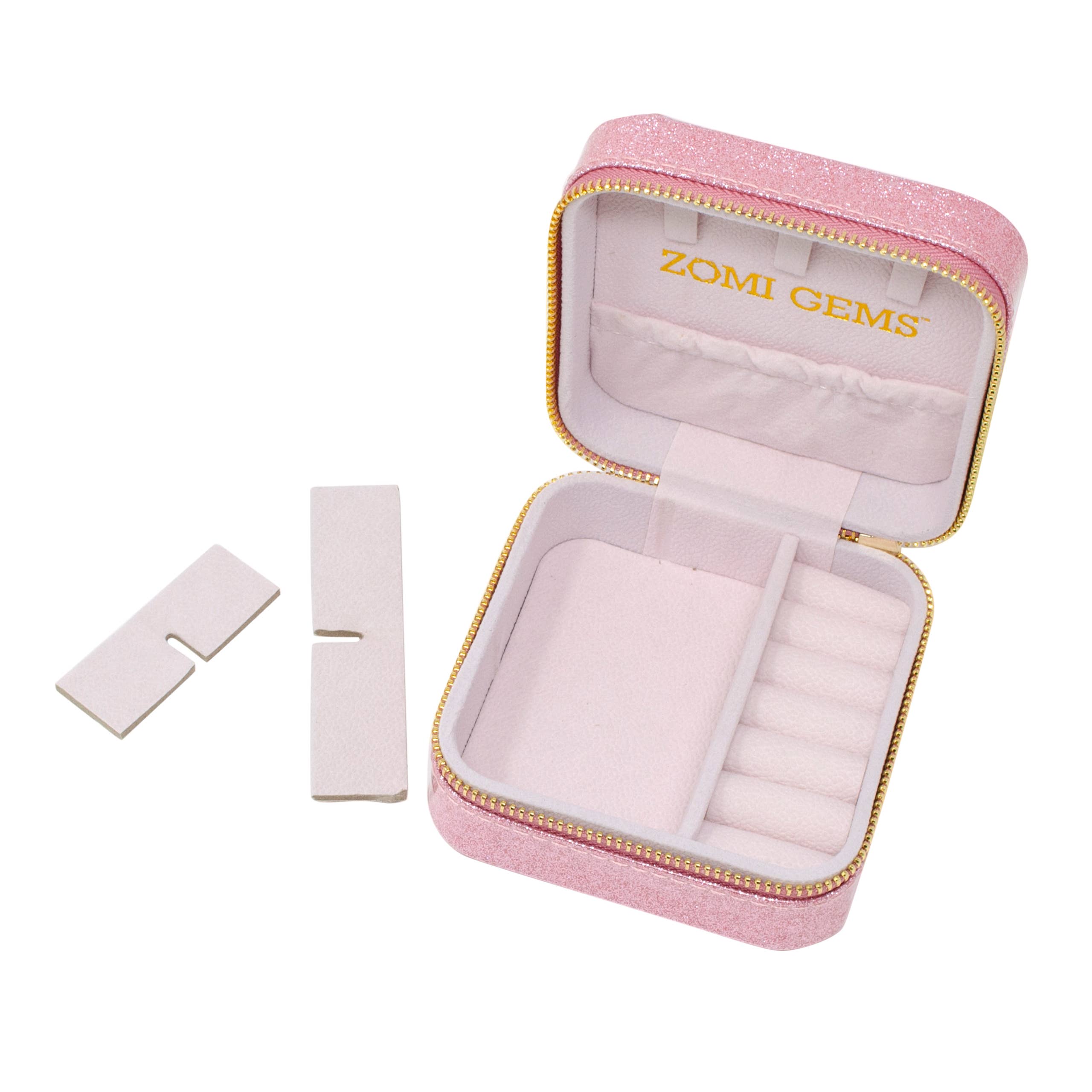 Happy Face Sparkle Jewelry Box - Elegant Storage for Necklaces, Rings & Earrings - Perfect for Travel, Gifts & Bedroom Decor