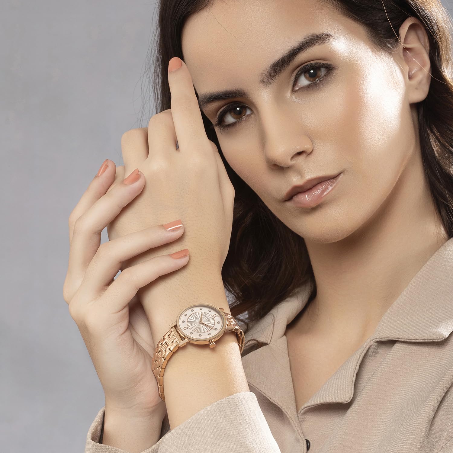 Pierre Cardin Women's Analog Watch with Pale Pink Dial - CCM.0544 | Elegant Fashion Accessory for Casual Wear, Office & Special Occasions