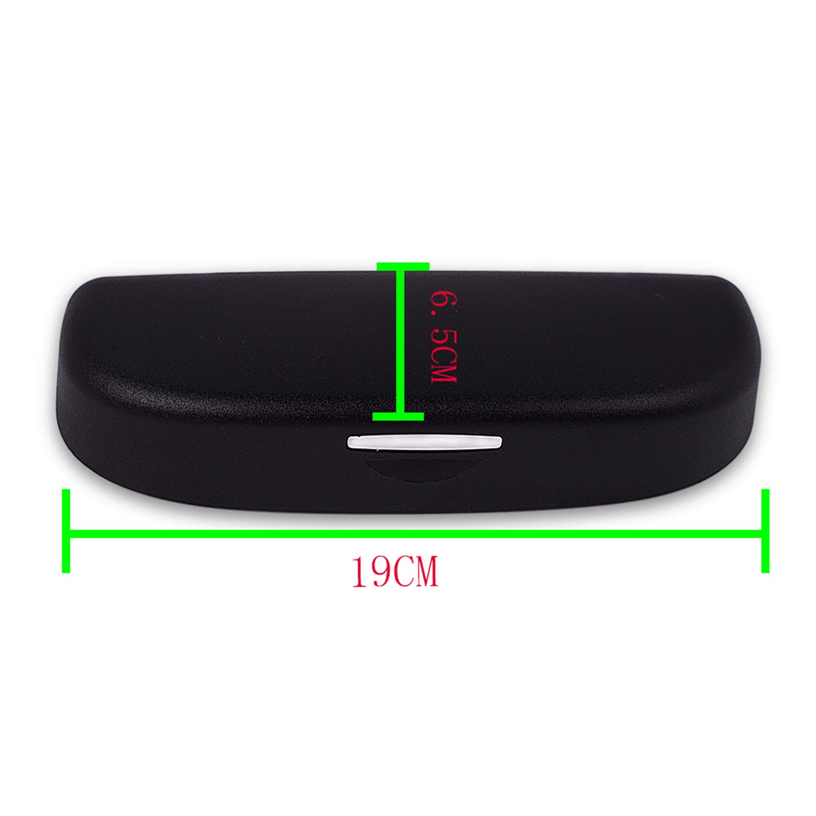 Runmade Sunglasses Holder - Black Storage Case Compatible with BMW 3/5/6/7/X3/X5/X7 Series - Fits Driver Side Overhead Grab Handle (E70 E90 F10 F15 F30 G30) - Perfect for Car Organization & Eyewear Protection