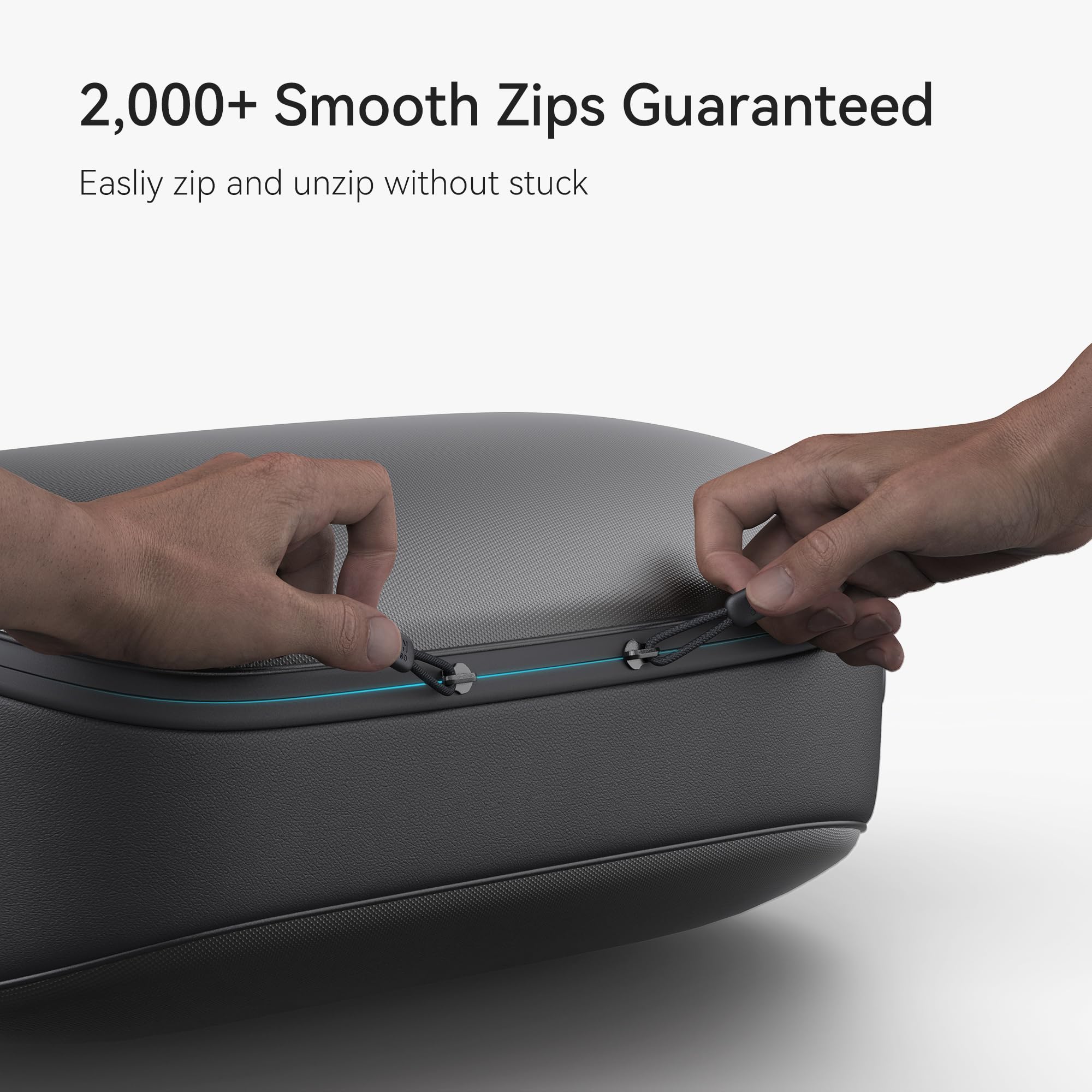 KIWI Design VR Headset Carrying Case for Oculus Quest 2 - Hard Travel Storage Box with Lens Protector | Portable Protective Case for VR Gaming, Travel & Home Storage
