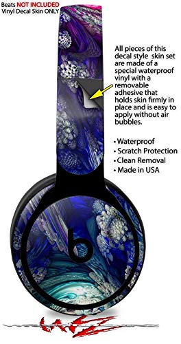 Flower Decal Skin Wrap Compatible with Beats Solo Pro Headphones - Protective Vinyl Sticker Cover (Headphones Not Included) - Perfect for Customization, Protection & Style Enhancement