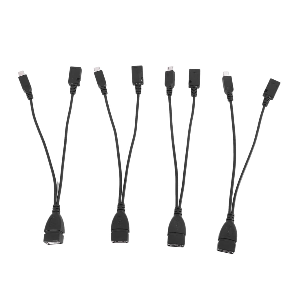 Spactz Mini OTG Adapter 40 Pack - Micro USB to USB 2-in-1 Converter (OTG + Power) for Fire TV Stick, Chromecast, Android Devices - Perfect for Streaming, Gaming & Charging on the Go