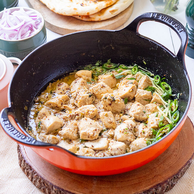 Le Creuset 2.7 Quart Flame Enameled Cast Iron Balti Dish - Perfect for Indian Curries, Stews & Serving Authentic Cuisine