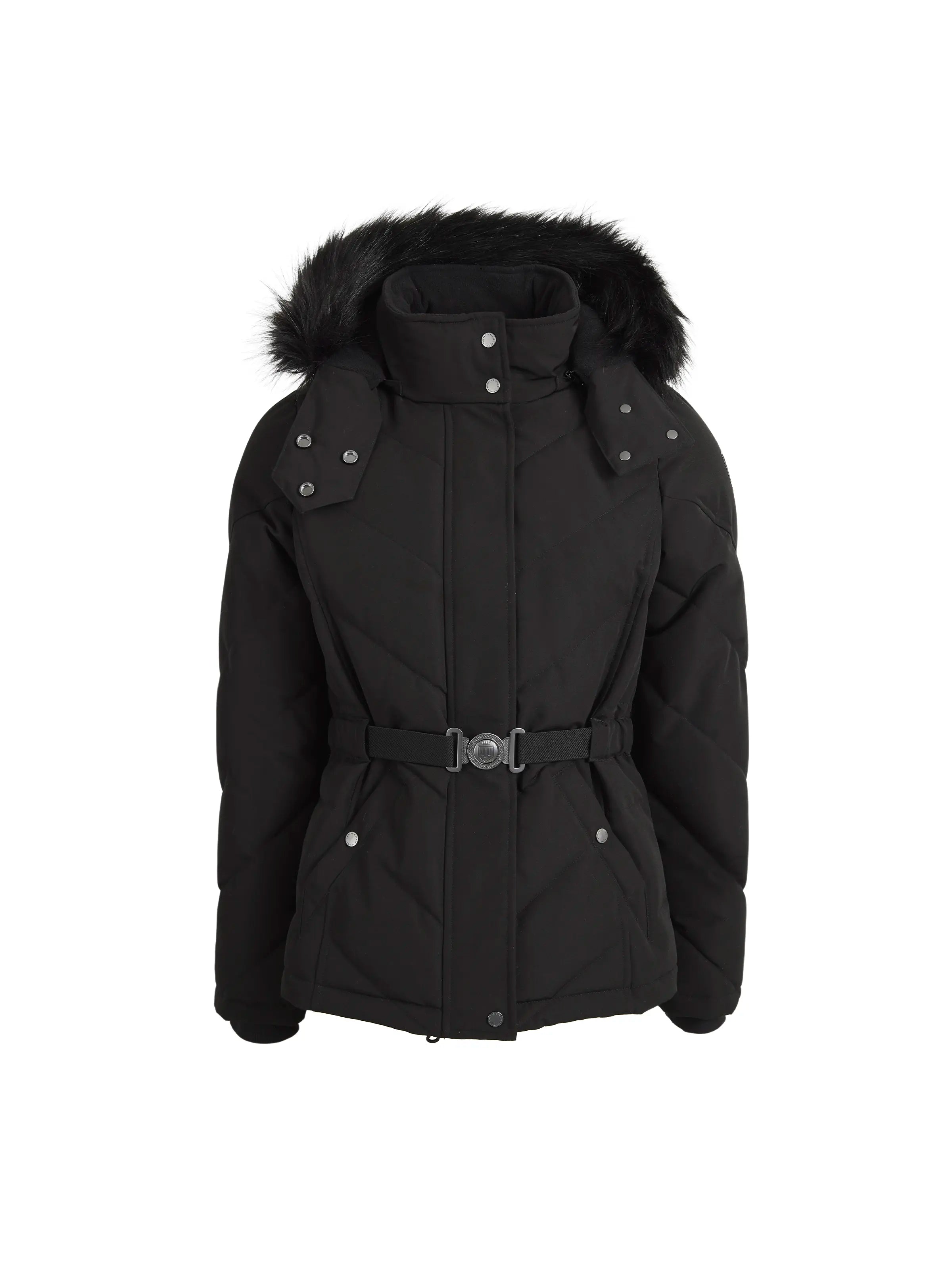 Charlotte Padded Jacket for Women - Lightweight Winter Coat with Quilted Design, Black - Perfect for Outdoor Activities & Cold Weather Fashion