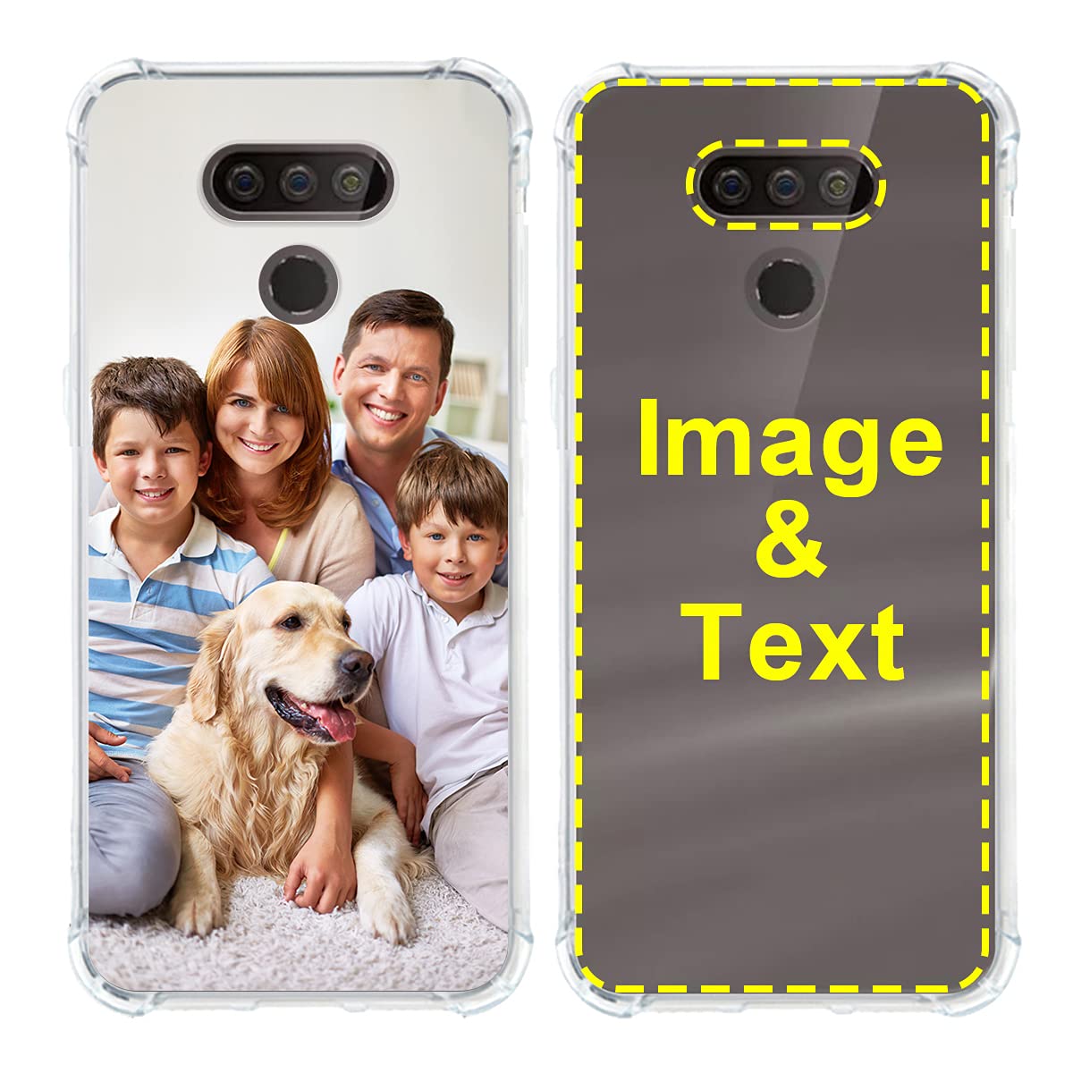 Styletify Custom Photo Case for LG Harmony 4 - Personalized Picture & Text Phone Cover with 4-Corner Airbag Shockproof Protection, Ultra Clear Soft Candy Case - Perfect for Everyday Use, Travel & Gifts