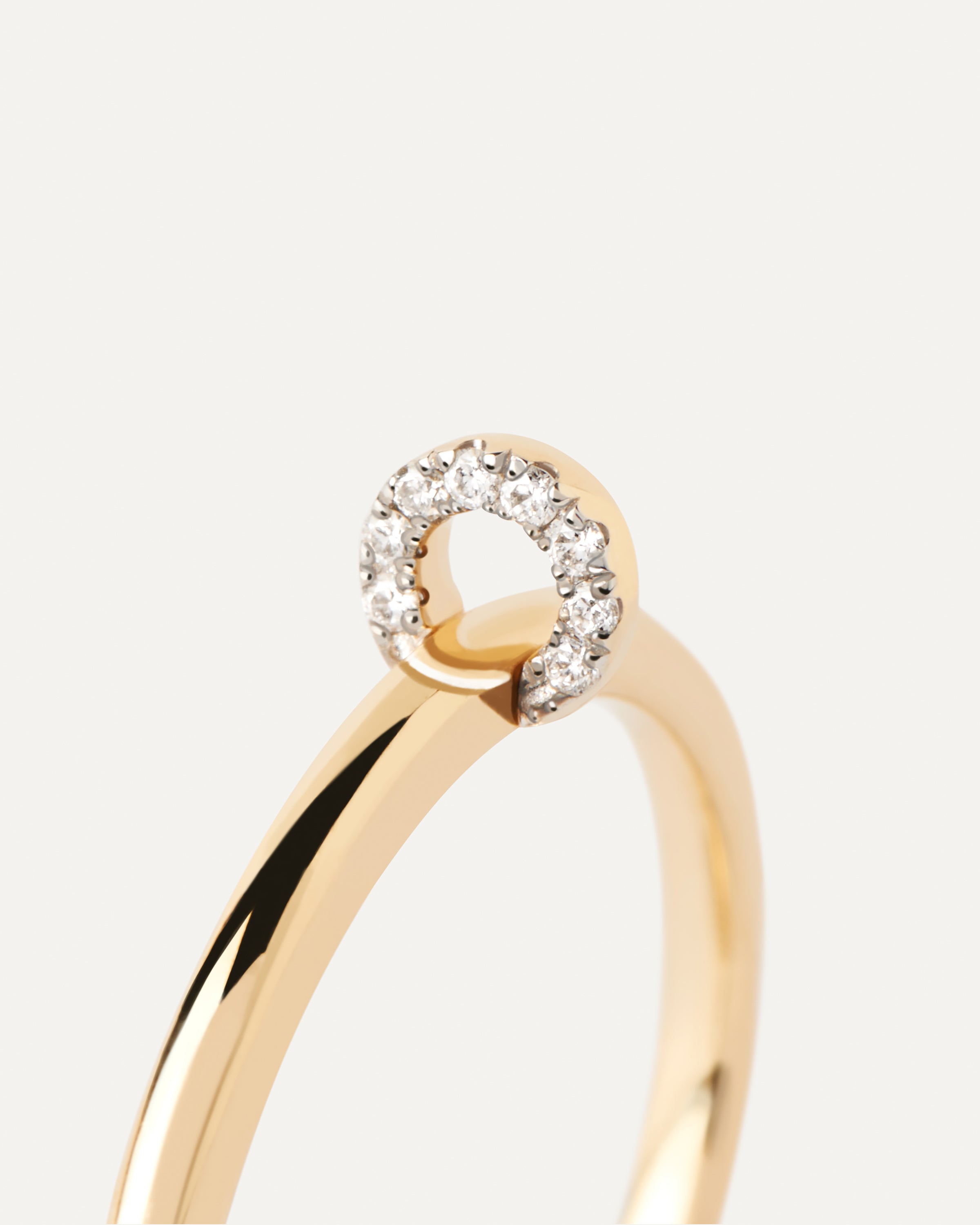 Exquisite Diamond and Gold Loop Ring for Women - Elegant Jewelry Gift for Wedding, Anniversary & Special Occasions