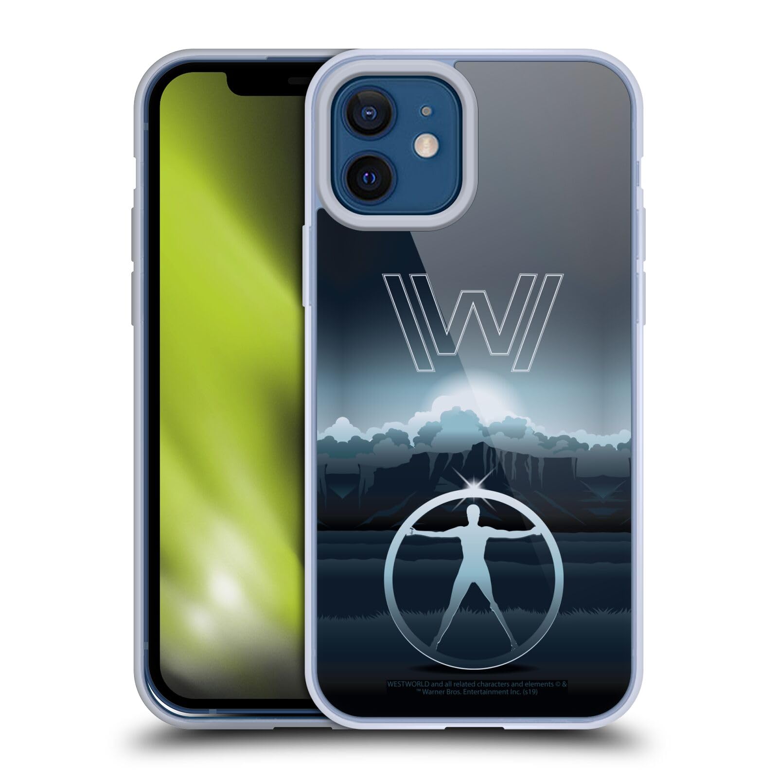 Officially Licensed Westworld The Vitruvian Man iPhone 12/12 Pro Case - Soft Gel Protective Cover with Premium Graphics | Perfect for Sci-Fi Fans & TV Show Enthusiasts
