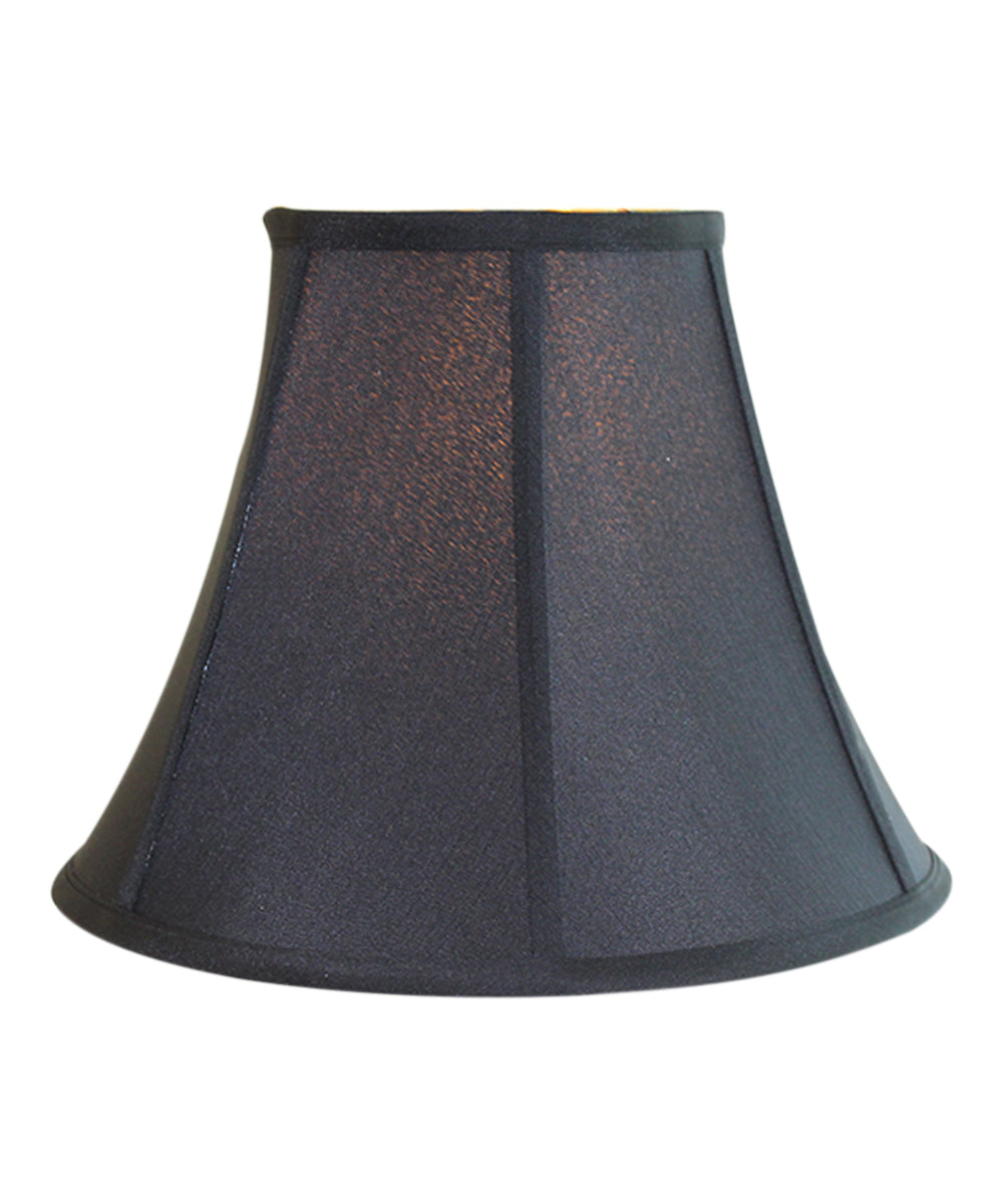 12W x 10H Bold Black Lampshade with Gold Lining - Classic Bell Shade for Table & Floor Lamps - Perfect for Living Room, Bedroom & Office Decor