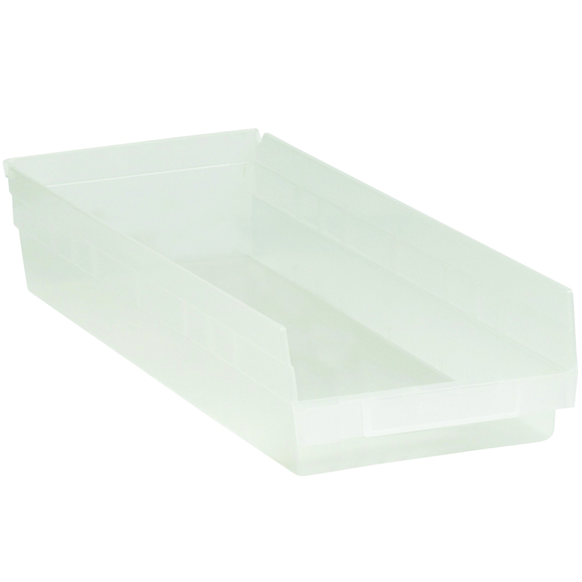 Partners Brand PBINPS123CL Clear Plastic Storage Bins - 23.6