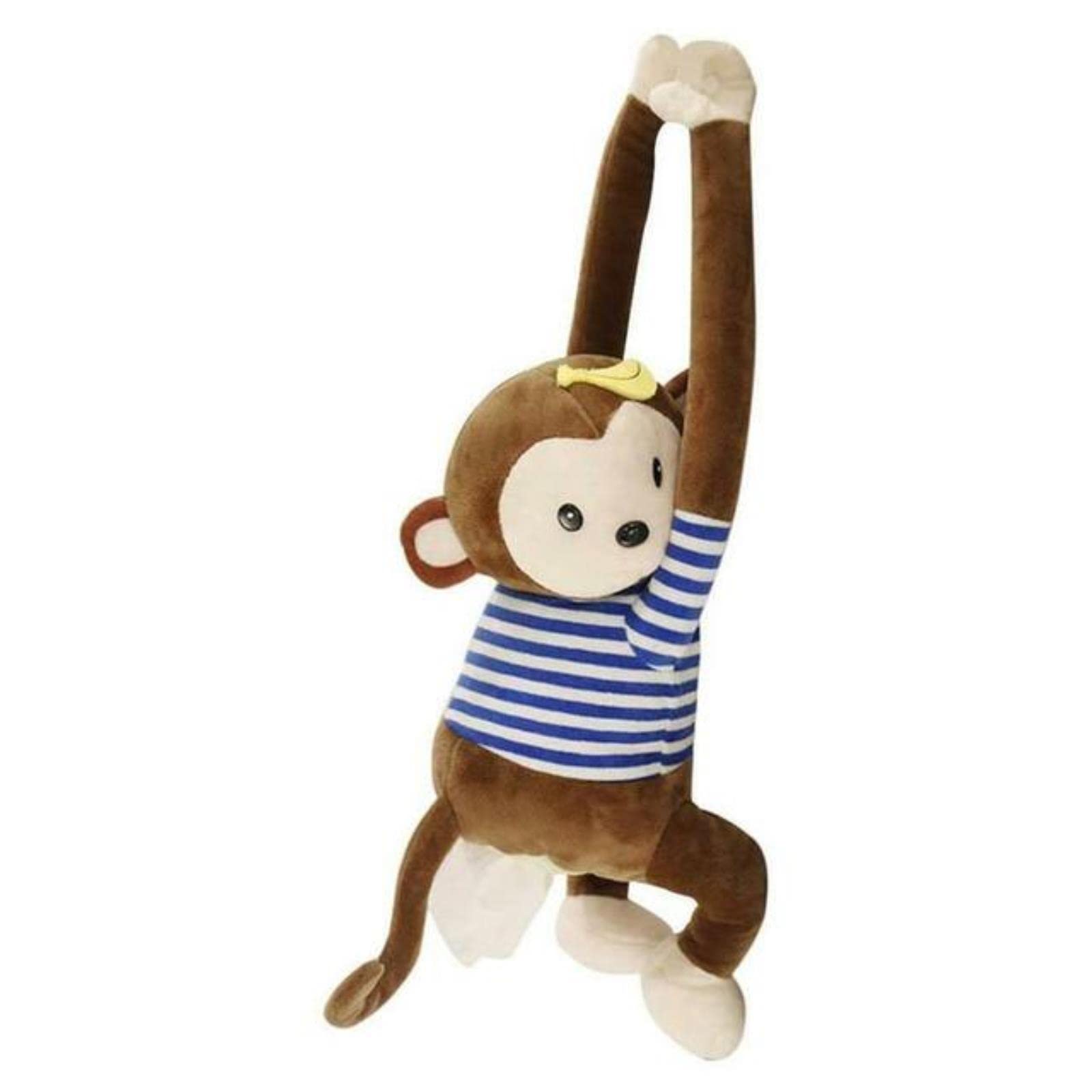 Cute Monkey Tissue Box Holder - Soft Plush Cartoon Animal Car Hanging Napkin Case for Wall & Vehicle | Perfect for Home Decor, Car Accessories & Gift Ideas