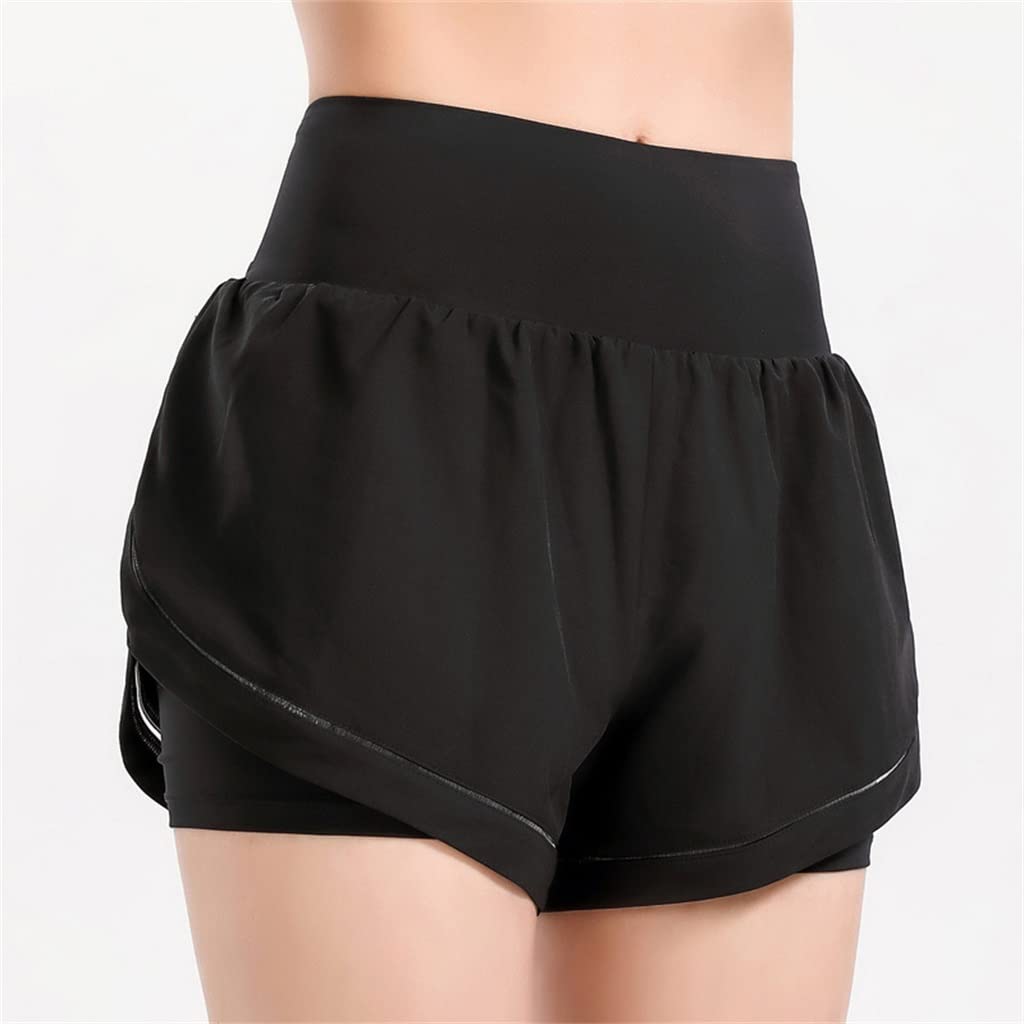Women's High Waist Breathable Running Shorts - Summer Athletic Shorts for Fitness & Sports | Perfect for Gym, Jogging & Outdoor Activities (Color: B, Size: M)