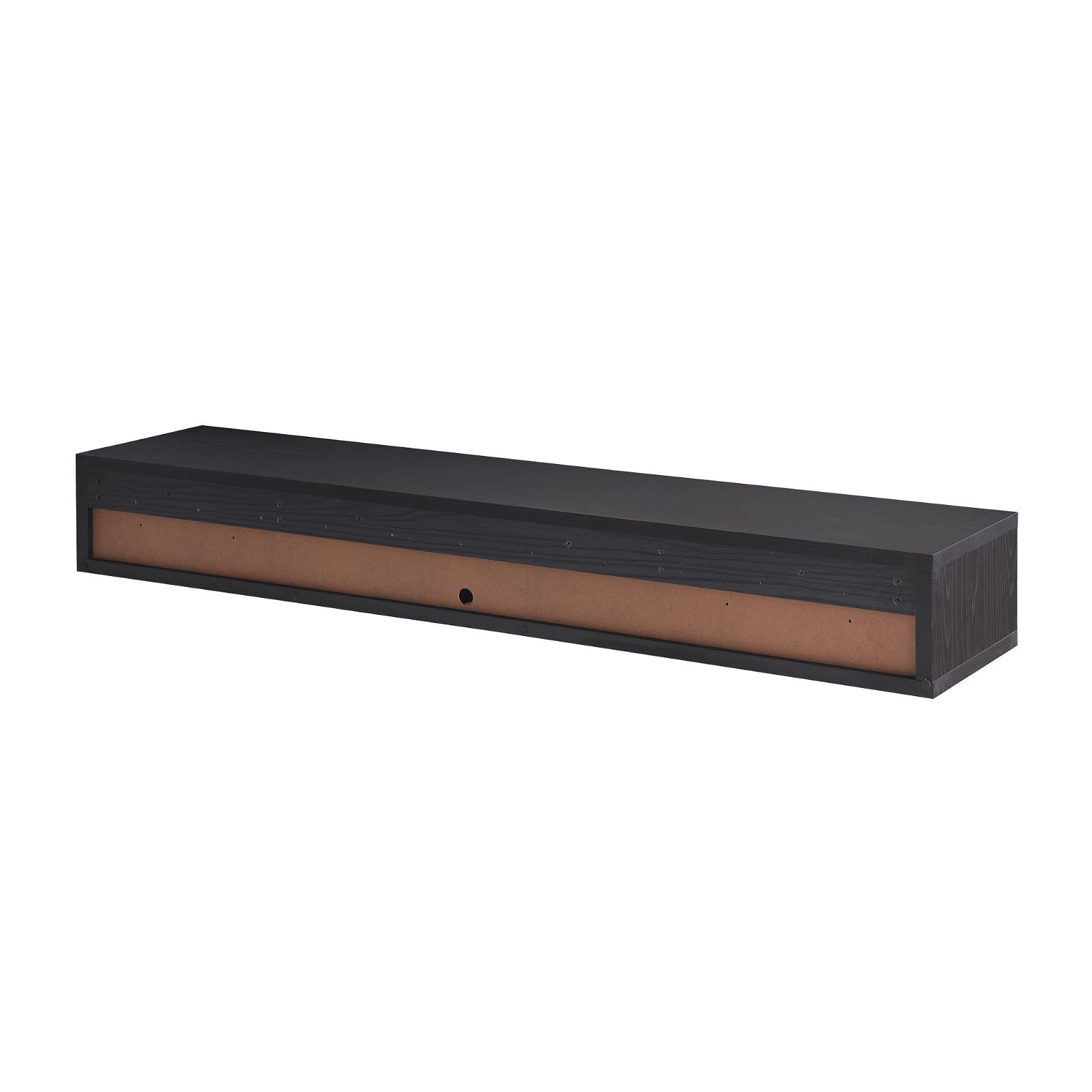 Criterion 1800mm Black Oak Wall Mounted TV Stand - Modern Entertainment Center for Living Room, Bedroom & Home Theater Setup