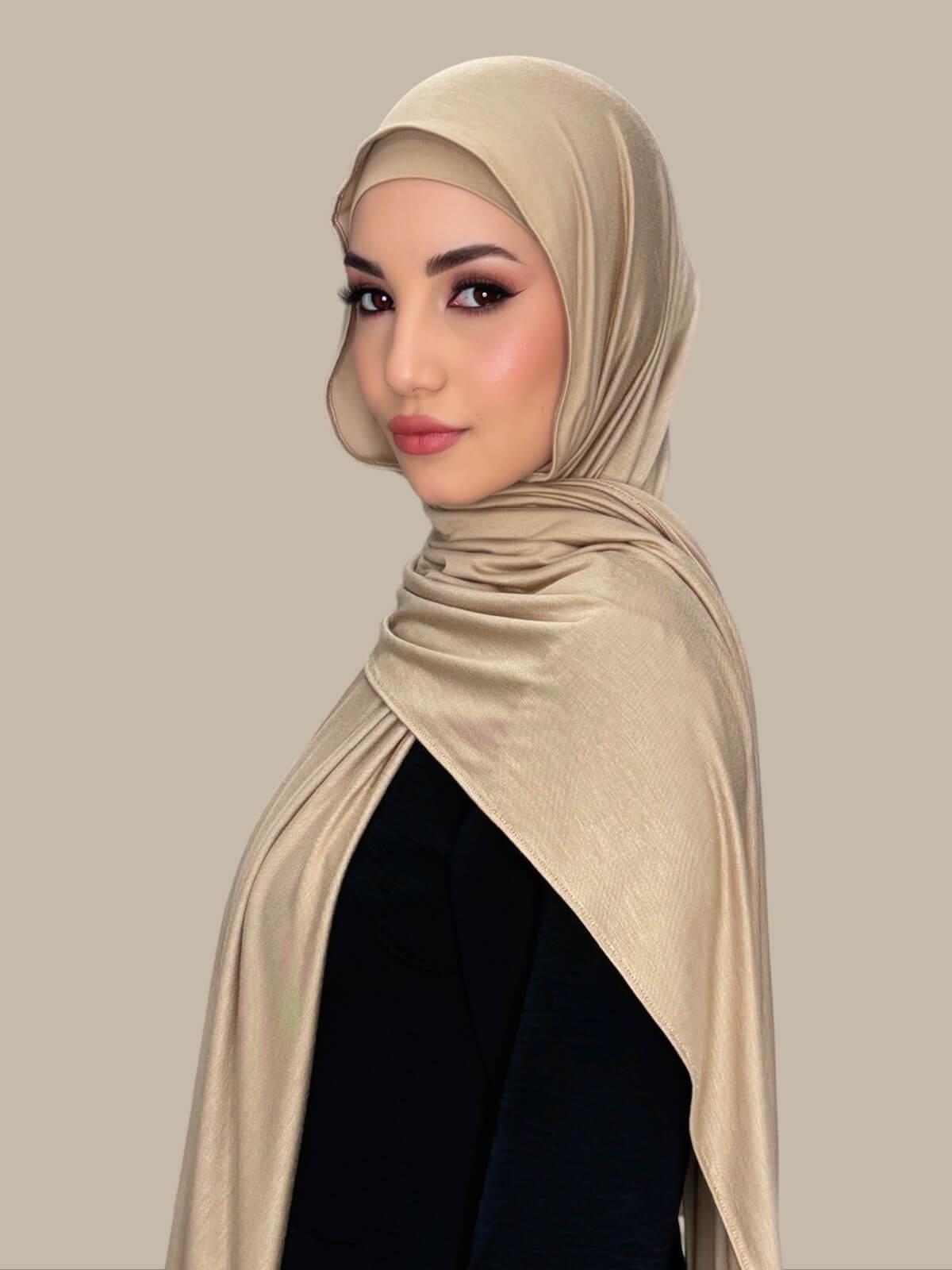Premium Jersey Hijab Oak - Soft & Breathable Muslim Headscarf for Women - Perfect for Daily Wear, Prayer, and Special Occasions