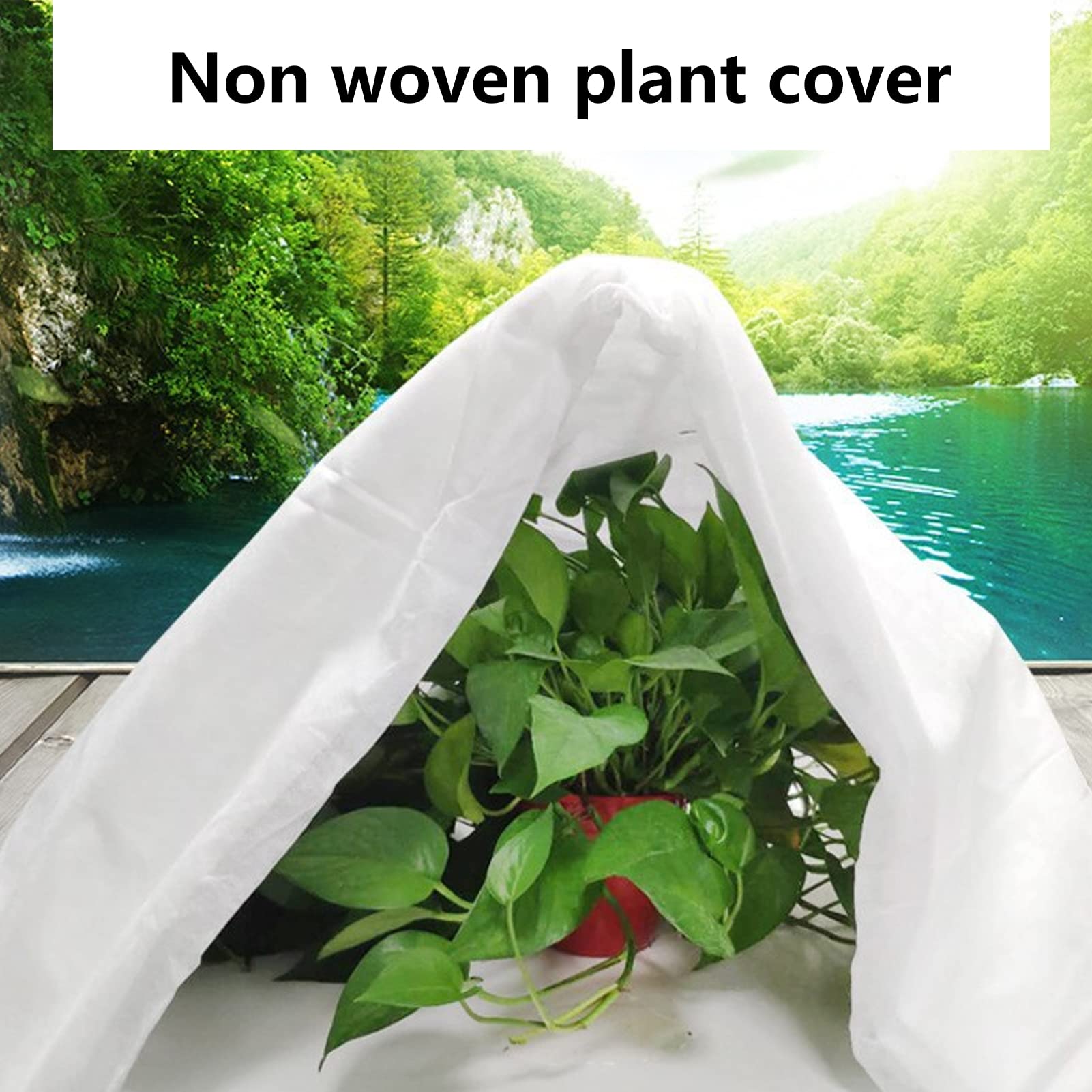Shanrya 2.5x7.5m Plant Cover - Heavy Duty Frost Protection Blanket for Winter Gardening, Cold Weather Plant Protection, Ideal for Vegetables, Flowers & Shrubs - Perfect for Greenhouses, Gardens & Outdoor Use