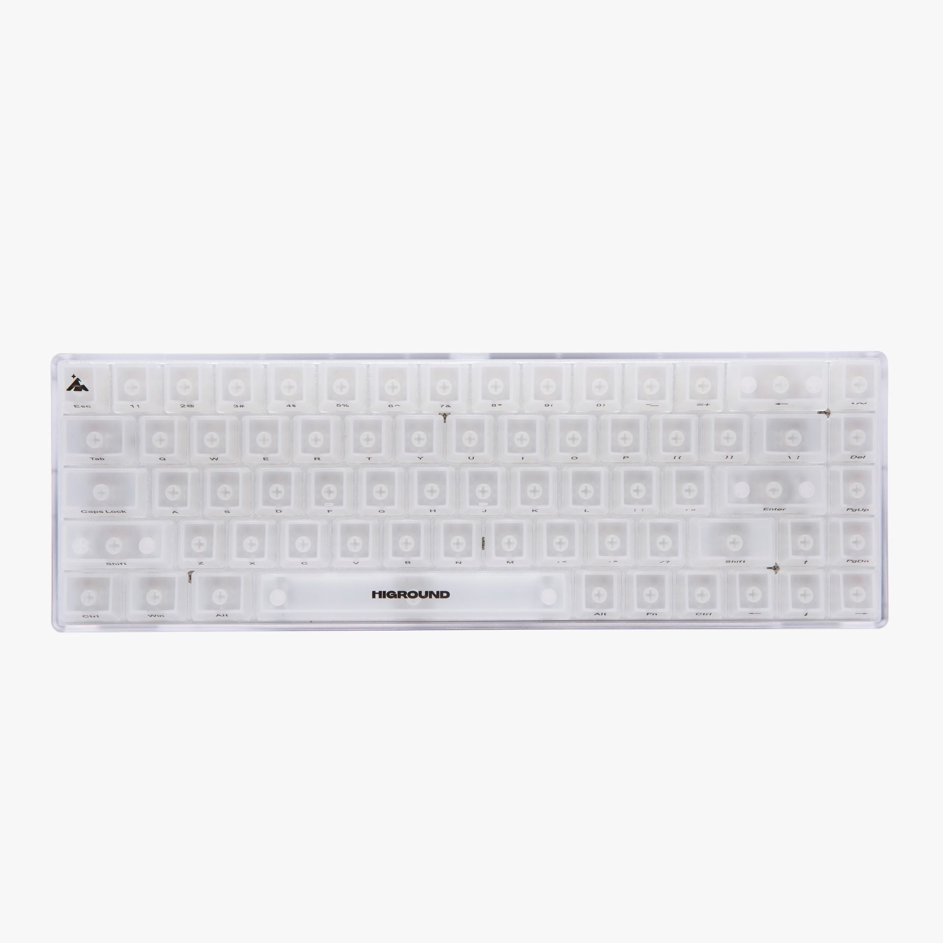 Higround Basecamp 65% Mechanical Gaming Keyboard with OPAL Silent Glacier Switches - Compact 65% Layout for PC, Mac, Gaming & Office Typing