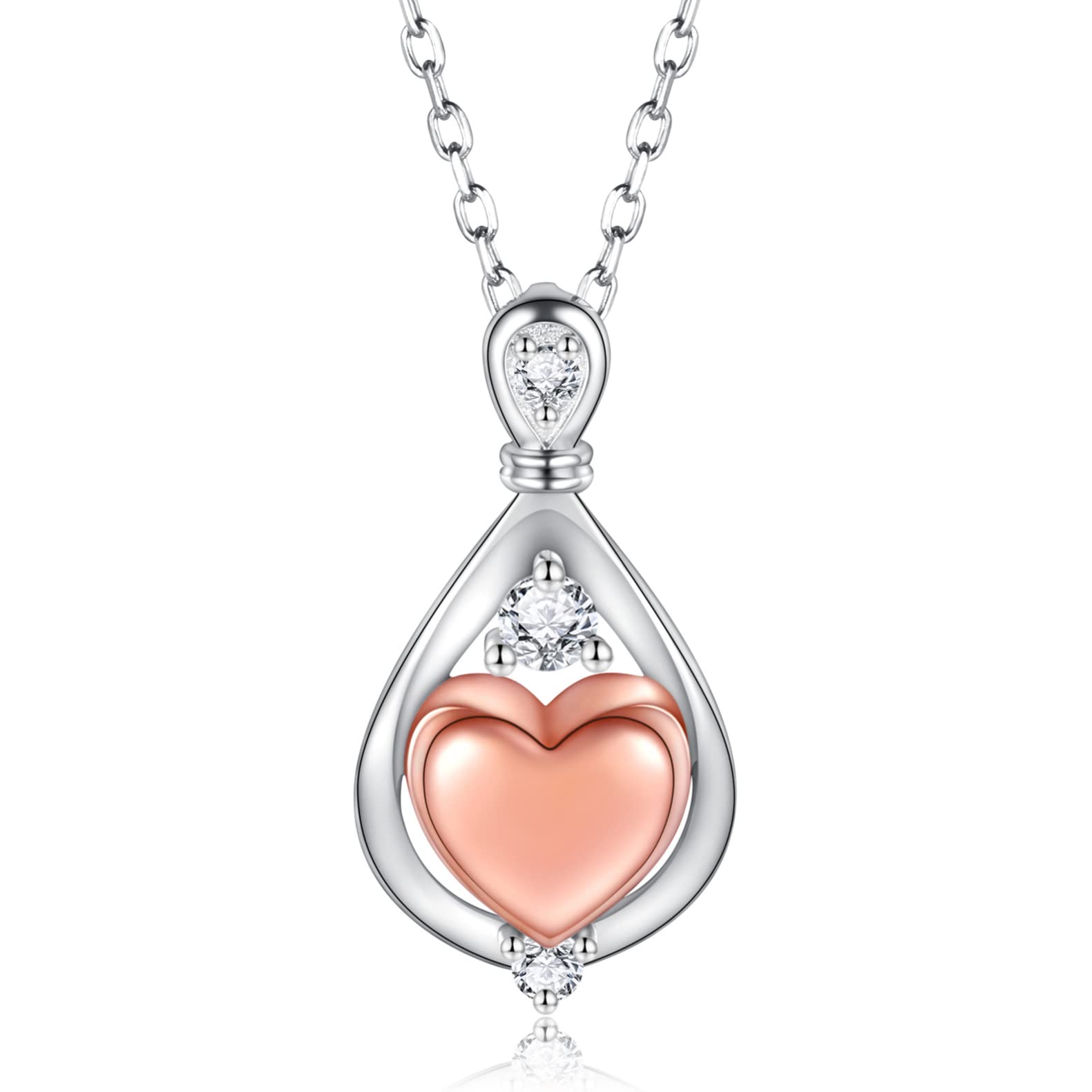 Sterling Silver Ashes Necklace - Cremation Jewelry for Women | Memorial Gift for Loved Ones