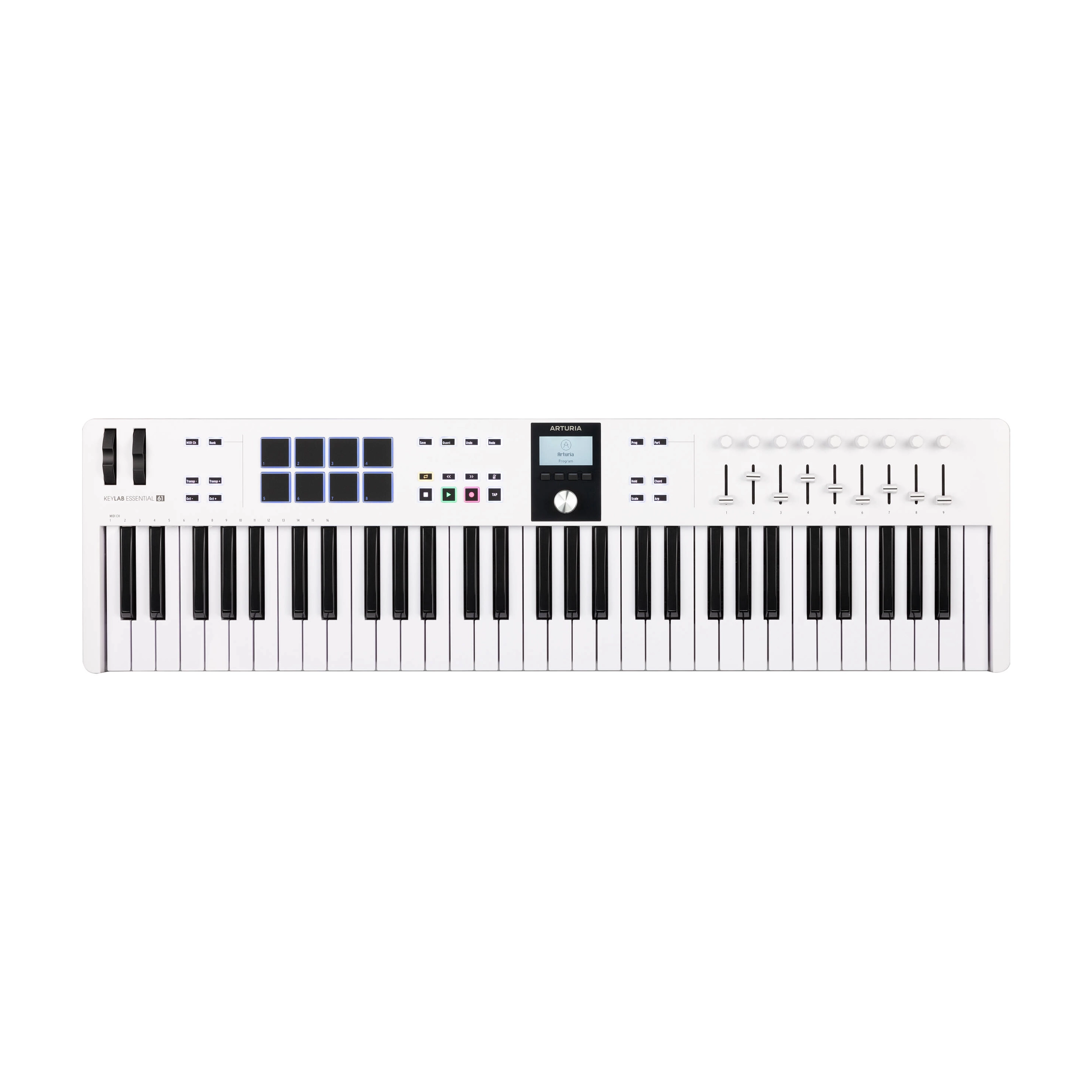 Arturia Keylab Essential MK3 61-Key MIDI Keyboard Controller with DAW Integration - Perfect for Music Production, Studio Recording & Live Performances