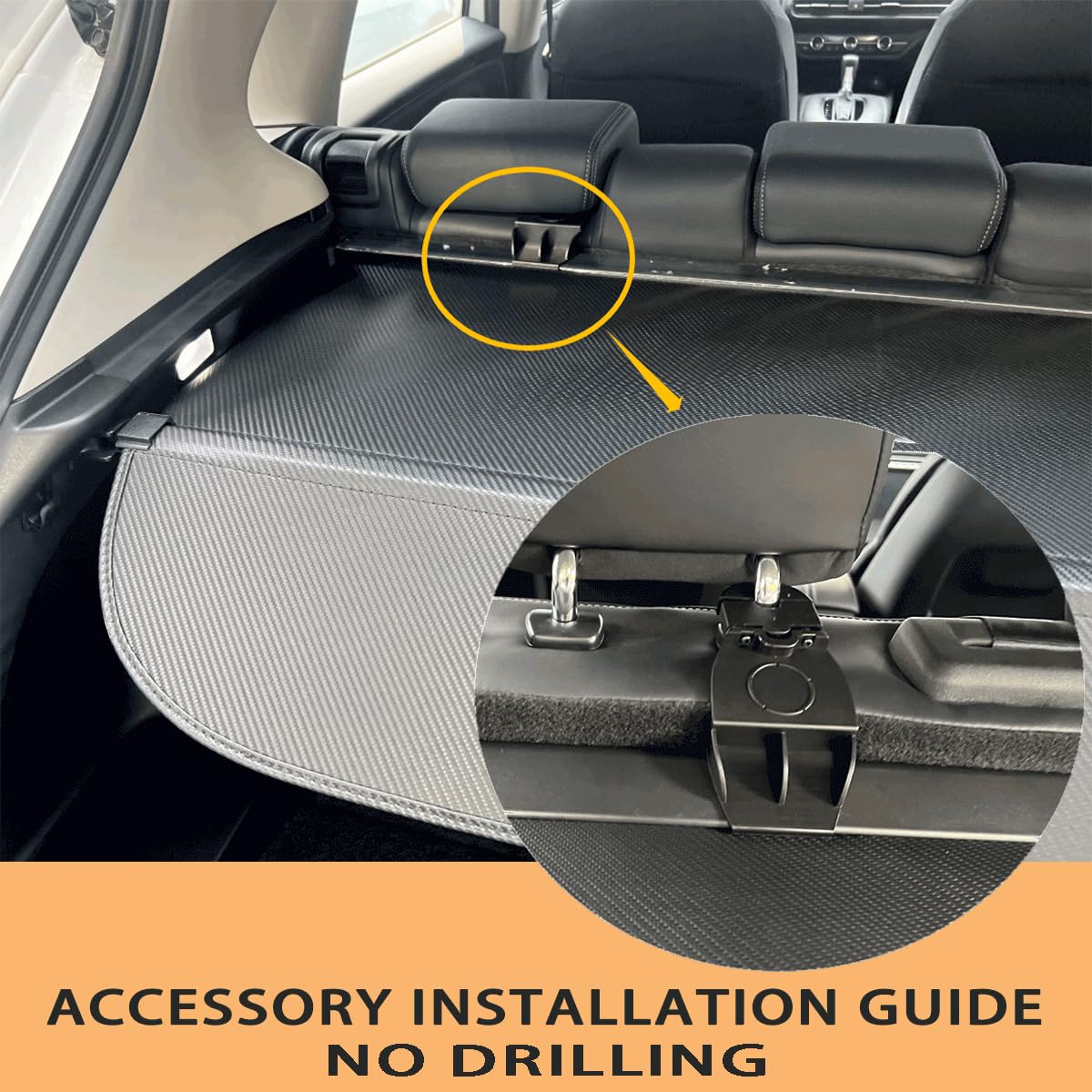 2023-2025 Honda HRV Cargo Cover - No Gap Trunk Security Cover, Retractable Shade & Privacy Screen for Rear Storage Protection | Perfect for Travel, Camping & Daily Commute