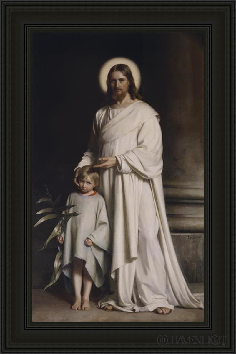 Christ With Boy By Carl Bloch - Religious Wall Art, Christian Home Decor, Biblical Painting for Living Room & Church