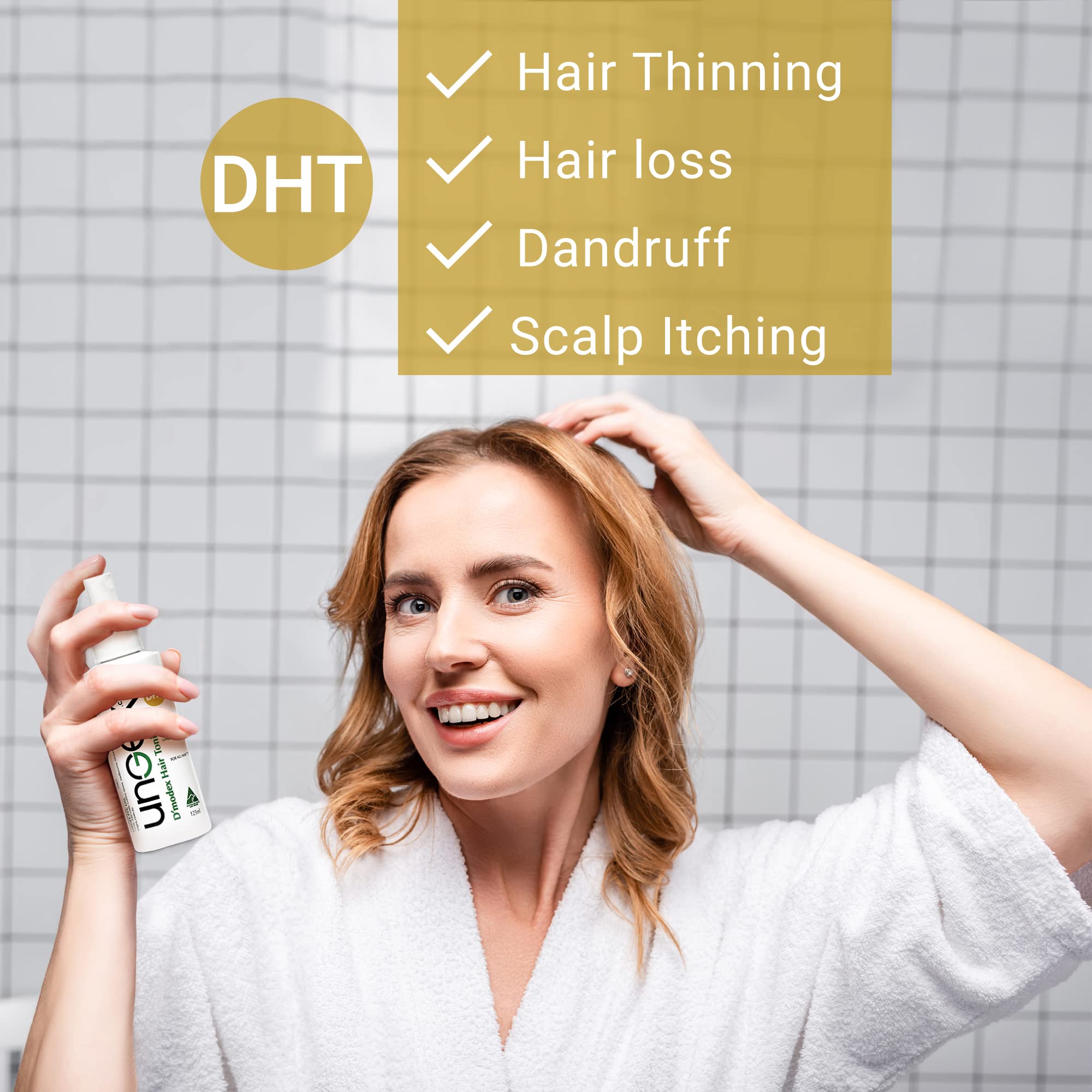 Herbal Tonic for Hair Growth & Scalp Treatment | Safe Demodex Folliculorum Remedy for Hair Loss & Scalp Demodicosis | Ungex DHT Formula | Ideal for Daily Scalp Care & Thinning Hair Solutions