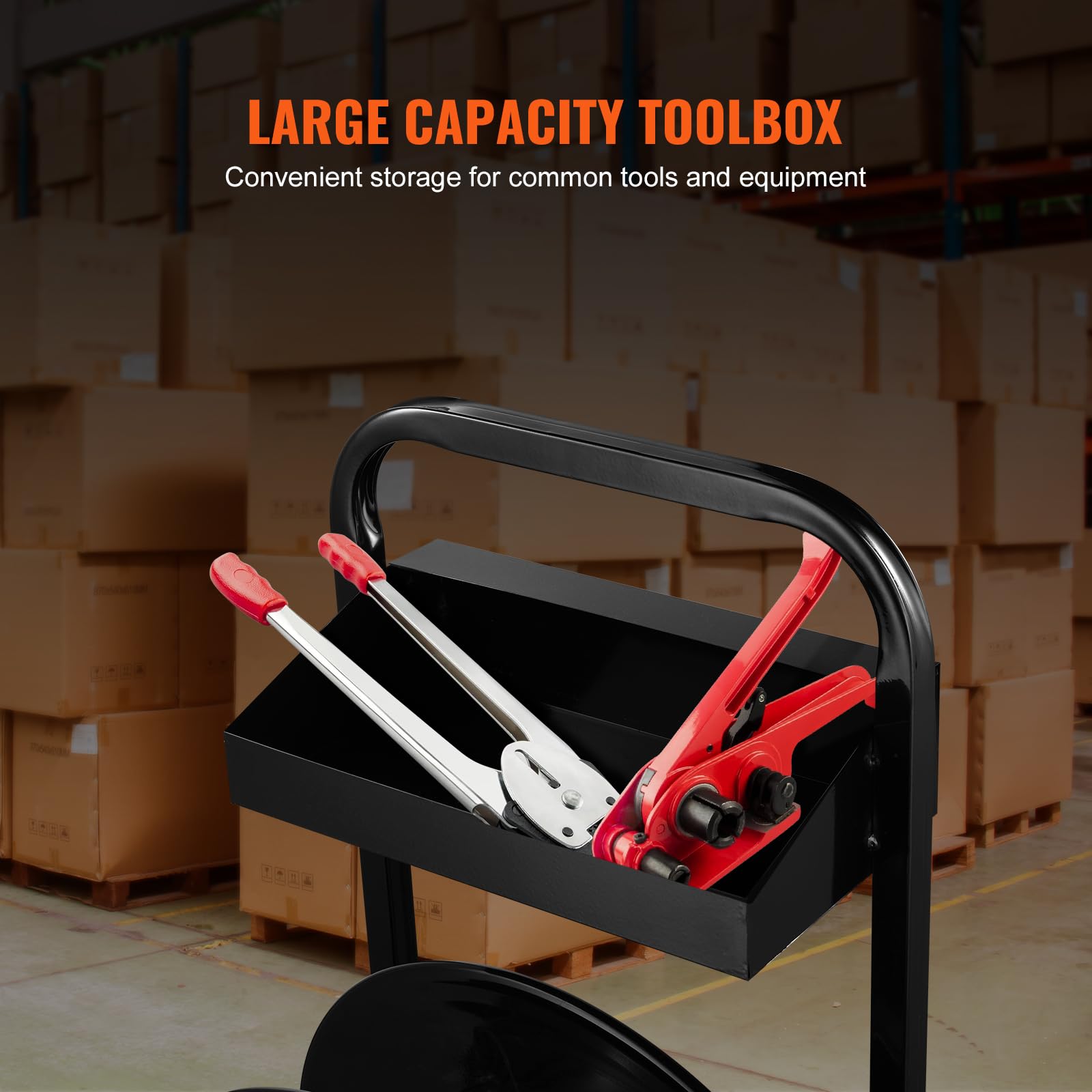VEVOR Heavy Duty Strapping Cart for PET/PP/Fiber Strapping Coils - 8