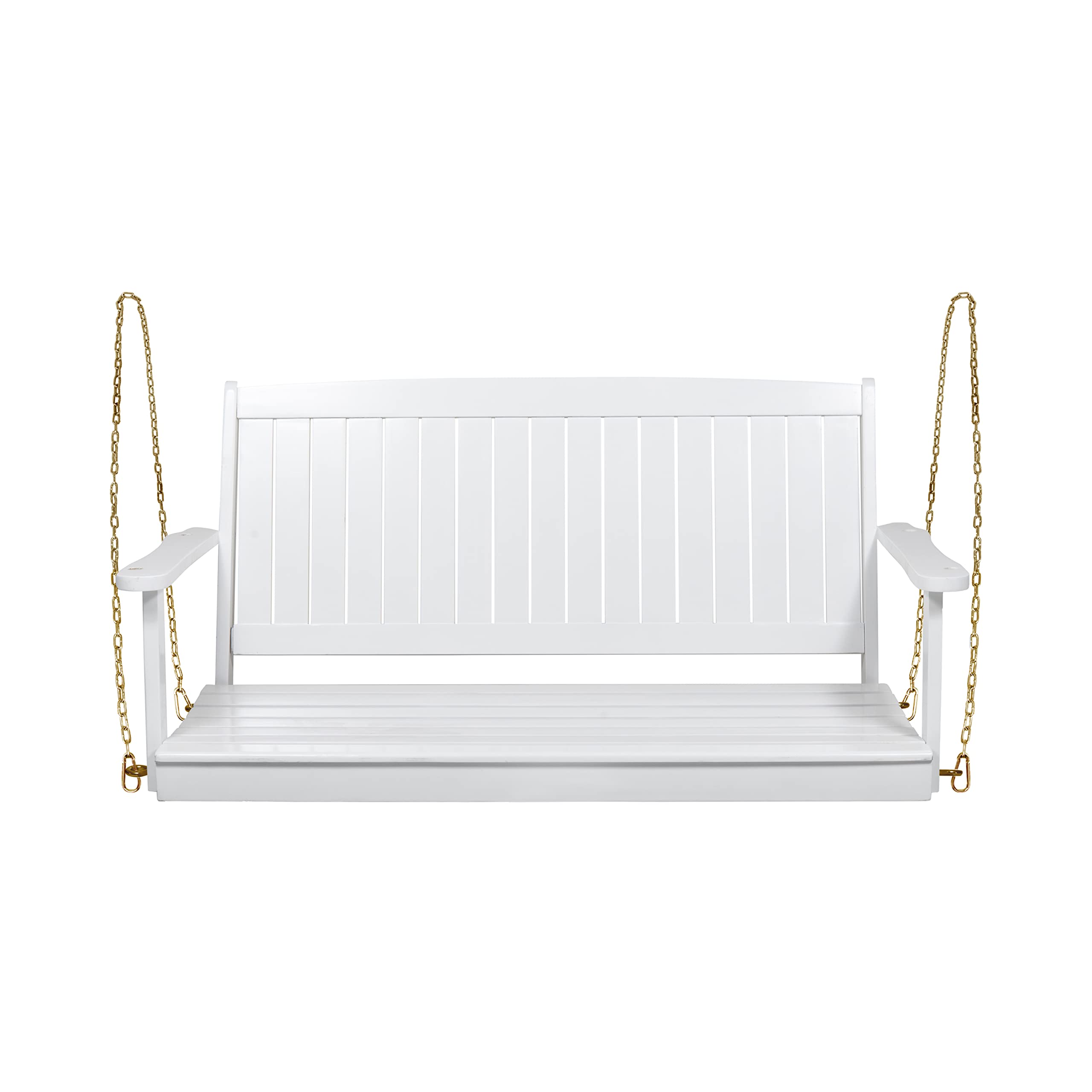 Christopher Knight Home Phoebe Outdoor Acacia Wood Porch Swing - White Weather-Resistant Hanging Chair for Patio, Garden, Backyard & Deck Relaxation