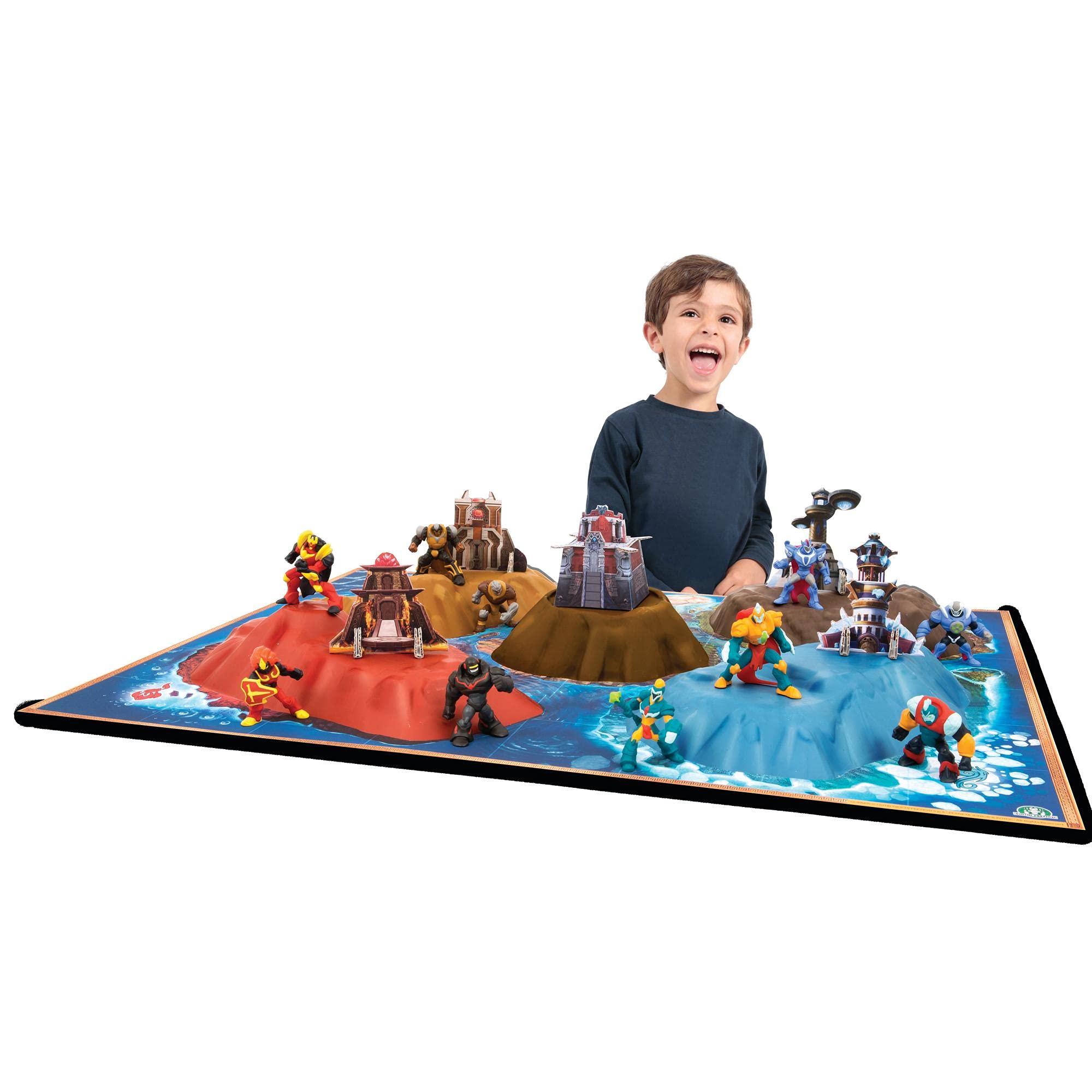 Gormiti Gorm Island Playset with Exclusive Action Figure - Collectible Toy for Kids, Perfect for Imaginative Play and Adventure Scenes