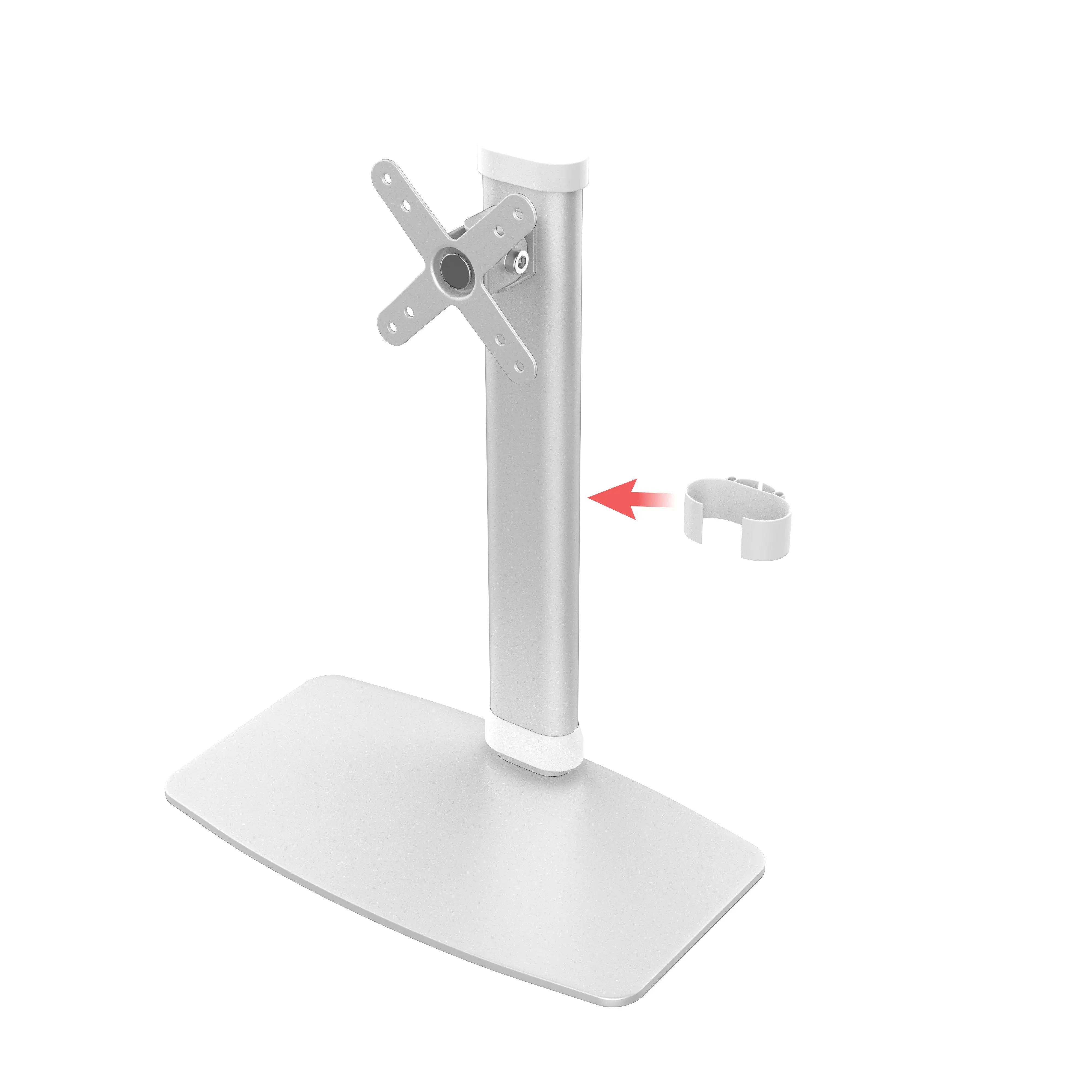 Adjustable VESA Monitor Desk Mount Stand with Height Adjustable Pole - Perfect for Home Office, Gaming Setup & Workspace Ergonomics