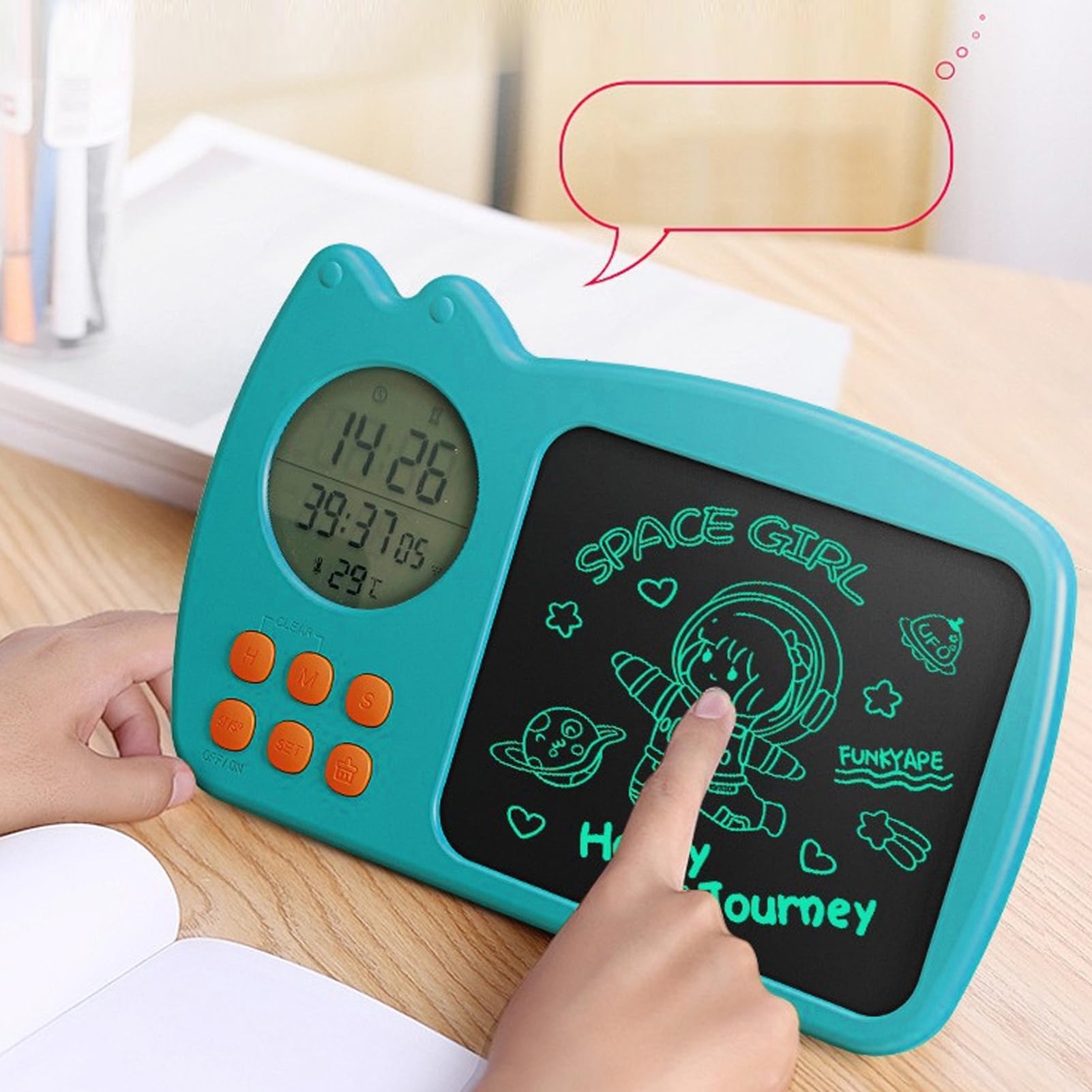 Kids Writing Tablet - Safe Doodling Board for Handwriting Practice | Reusable LCD Drawing Pad for Children | Improve Learning Efficiency | Perfect for School, Travel & Creative Play
