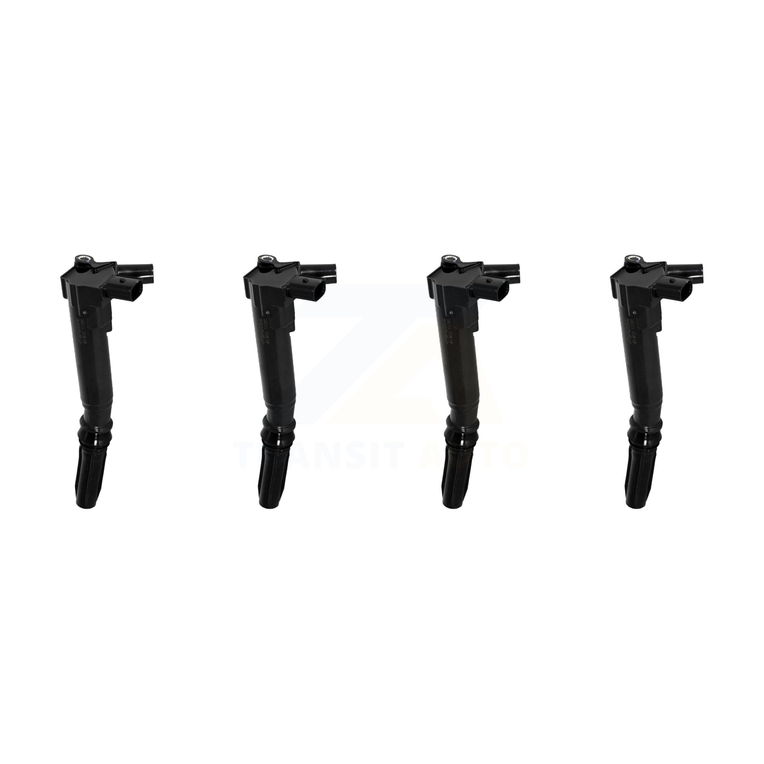 Mpulse Ignition Coil (4 Pack) Replacement for 2017 Ford E-450 Super Duty 6.2L V8 Driver Side - KMP-100535 - Compatible with Ford F-250, F-350, F-450 - Perfect for Engine Performance & Tune-Up