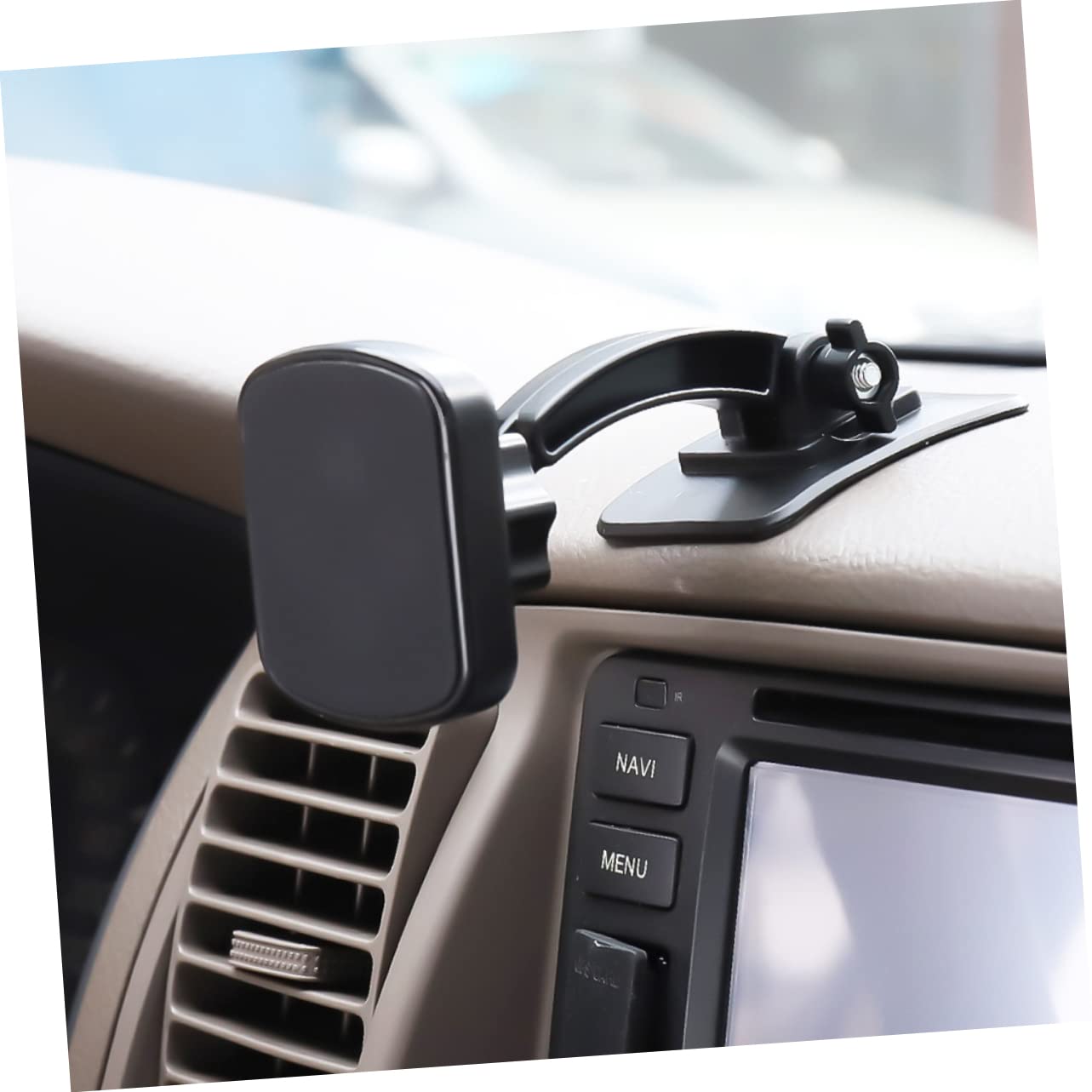 Universal Adjustable Magnetic Car Phone Holder - 360° Rotating Phone Mount for iPhone, Samsung, Google Pixel | Perfect for GPS Navigation, Hands-Free Calling & Road Trips