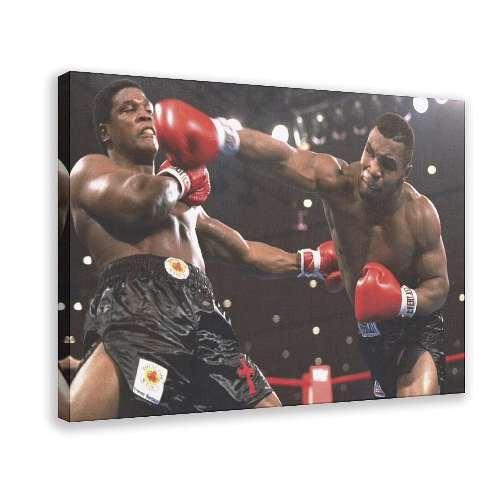 BAVIEN Mike Tyson Boxing Poster - 24x36 Inch (60x90cm) Canvas Wall Art for Bedroom, Office & Gym Decor - Perfect Gift for Boxing Fans & Sports Enthusiasts
