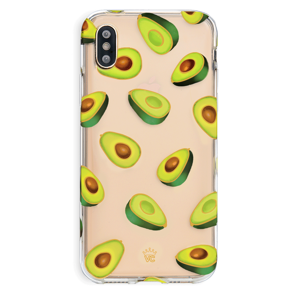 Premium Clear iPhone Case with Avocado Design - Slim Protective Cover for iPhone 12/13/14/15 Pro Max - Cute Eco-Friendly Phone Case for Women & Girls - Perfect for Everyday Use, Travel & Gifting