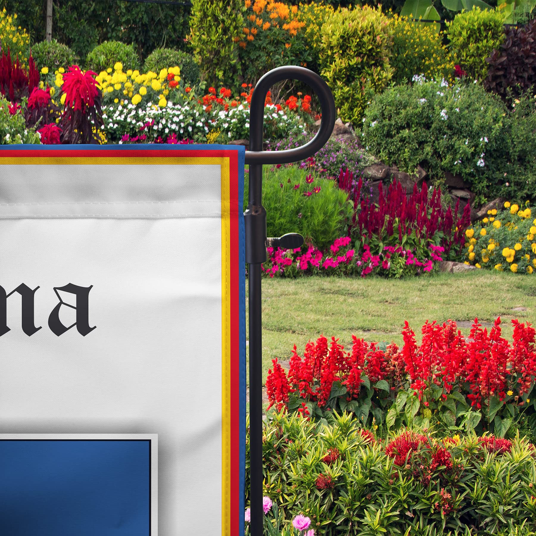 ROMA Italy Coat Of Arms 12x19 Inches Double Sided Garden Flag - Durable Outdoor Decoration for Yard, Patio & Football Fan Displays