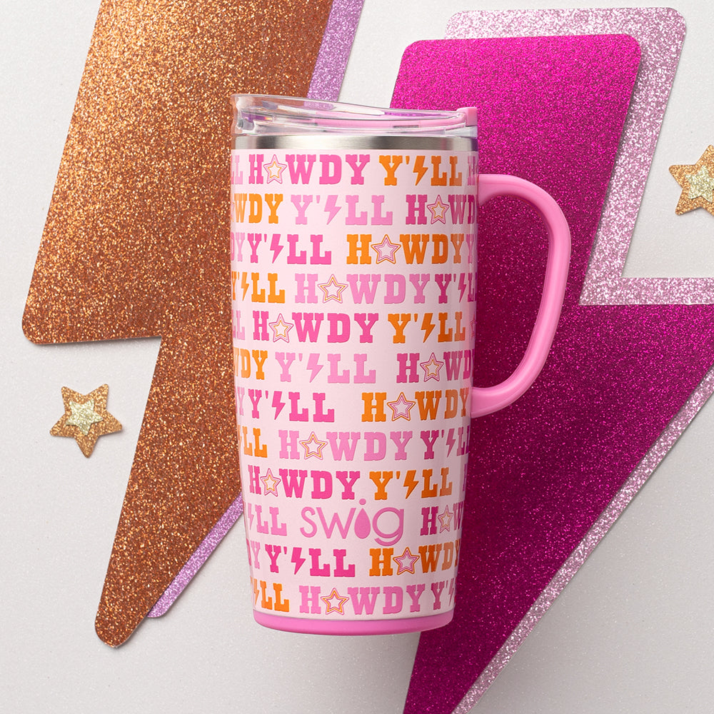 22oz Howdy Y'all Insulated Travel Mug - Perfect for Coffee, Tea & Hot Drinks On-The-Go