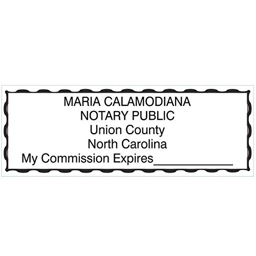 Personalized Self Inking Notary Stamp Seal with Ink - Custom Rubber Stamp for North Carolina Notaries | Perfect for Legal Documents, Certifications & Official Paperwork