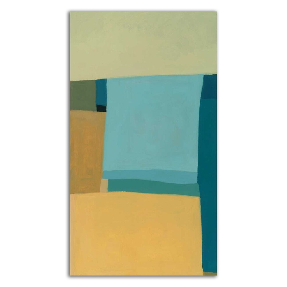 At the Beach I by Tamar Zinn - Premium Canvas Wall Art Print - Ready to Hang - Coastal Beach Decor for Living Room, Bedroom & Office
