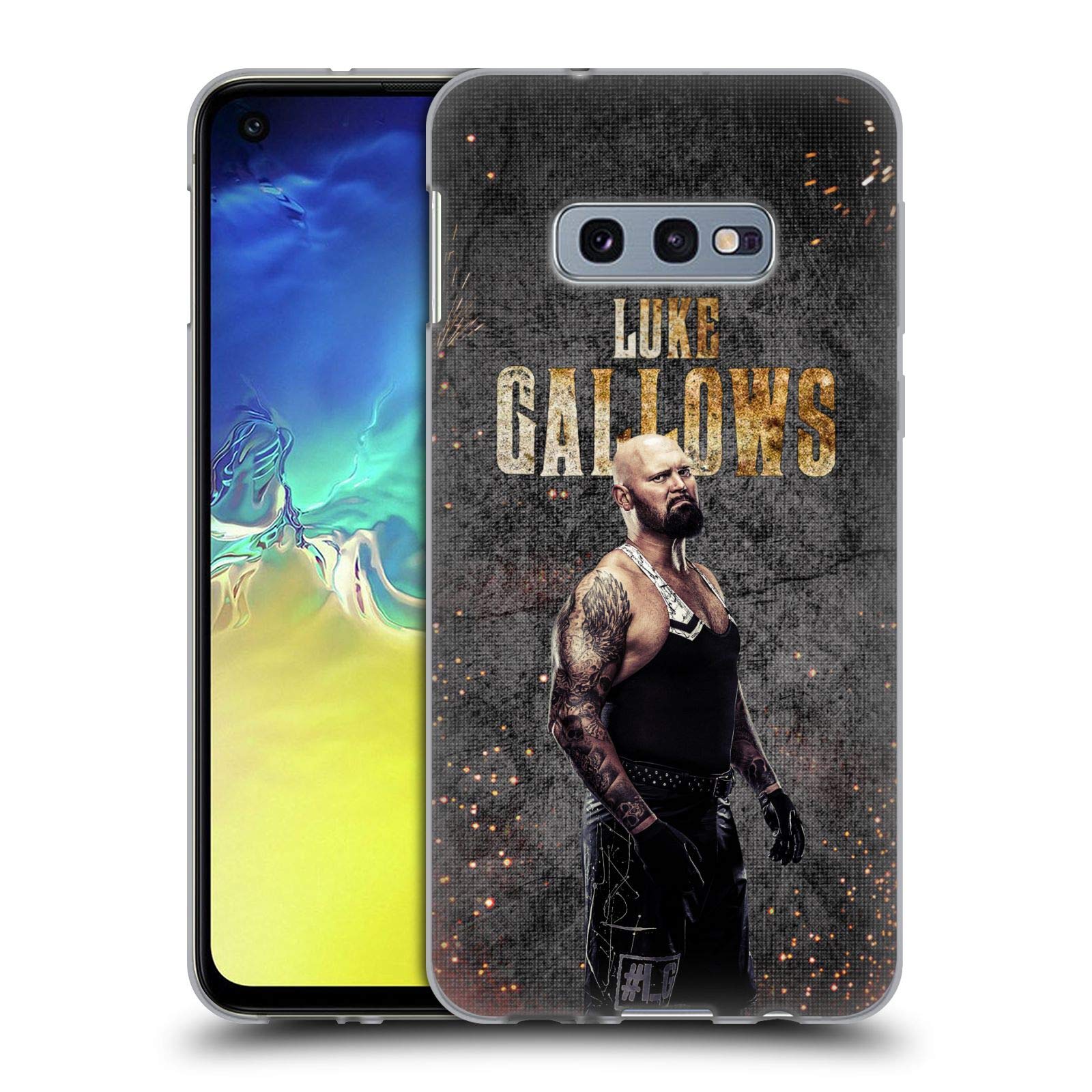 Official WWE LED Image Luke Gallows Soft Gel Case for Samsung Galaxy S10e | Durable Protection & Stylish Design for Wrestling Fans