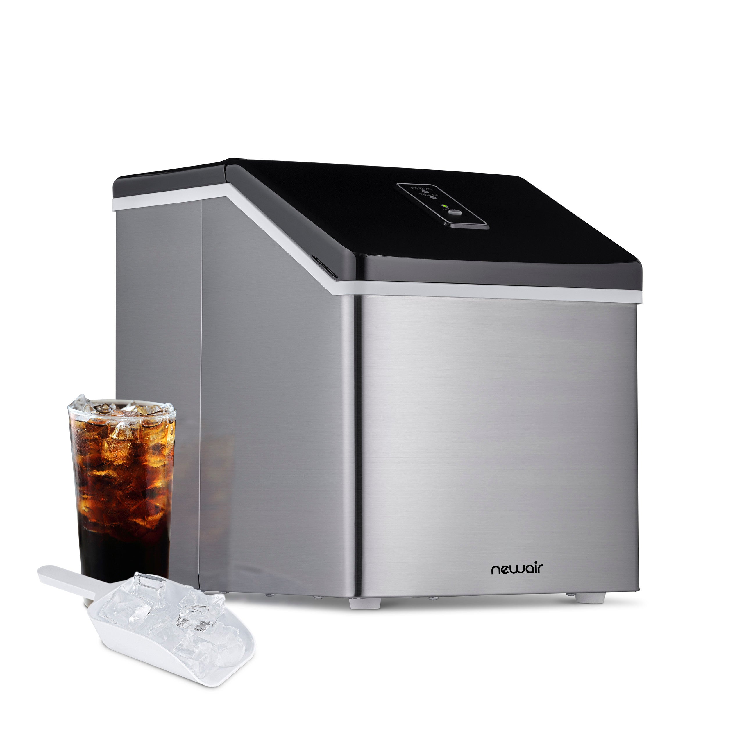 Newair® Stainless Steel Countertop Ice Maker - 40 lbs/Day, Fast & Clear Ice Cubes for Home, Office, Party & Outdoor Use