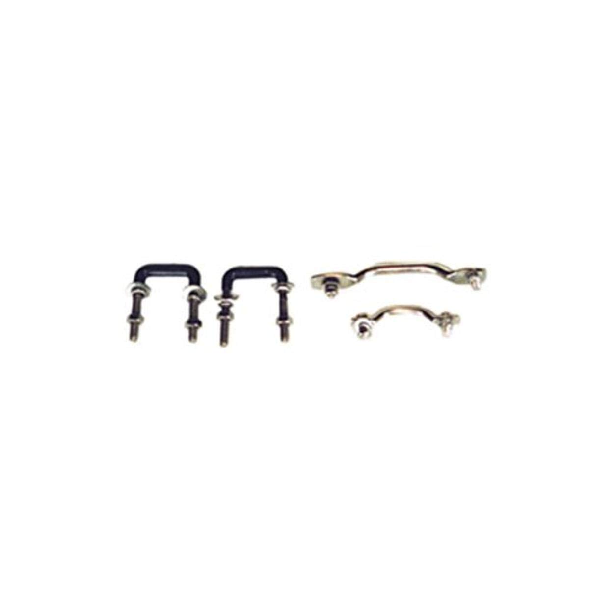 Rugged Ridge Stainless Steel Windshield Tie Down Kit 11104.02 - Compatible with 1955-1986 Jeep CJ & 1987-1995 Jeep Wrangler YJ | Off-Road Adventure & Jeep Restoration Accessory