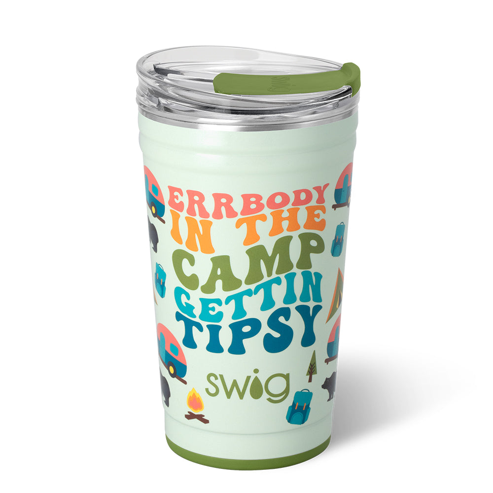 24oz Camp Party Cup - Insulated Reusable Drinking Cup for Outdoor Camping, Picnics & Tailgating - BPA-Free & Durable - Perfect for Beer, Cocktails & Cold Beverages