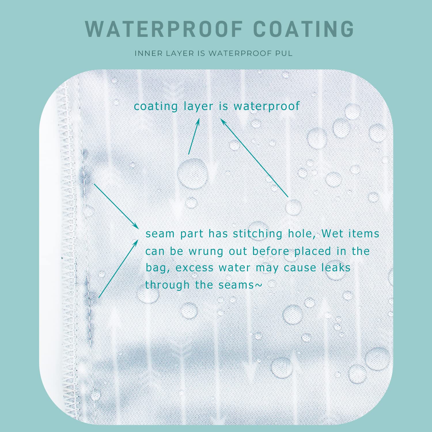 Waterproof Wet Dry Bag with 2 Zippered Pockets - Reusable Swim Diaper Bag for Beach, Pool, Travel & Gym - Ideal for Swimsuits, Yoga Clothes, Baby Diapers & Toiletries Organization - Perfect for Daycare, Sports & Outdoor Activities